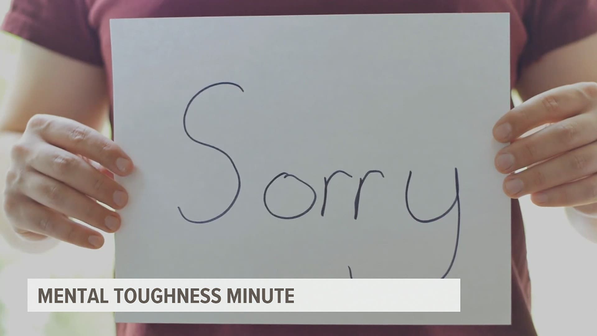 Mental Toughness expert, Eric Rittmeyer, joined FOX43 on April 9 to discuss the importance of saying you're sorry.