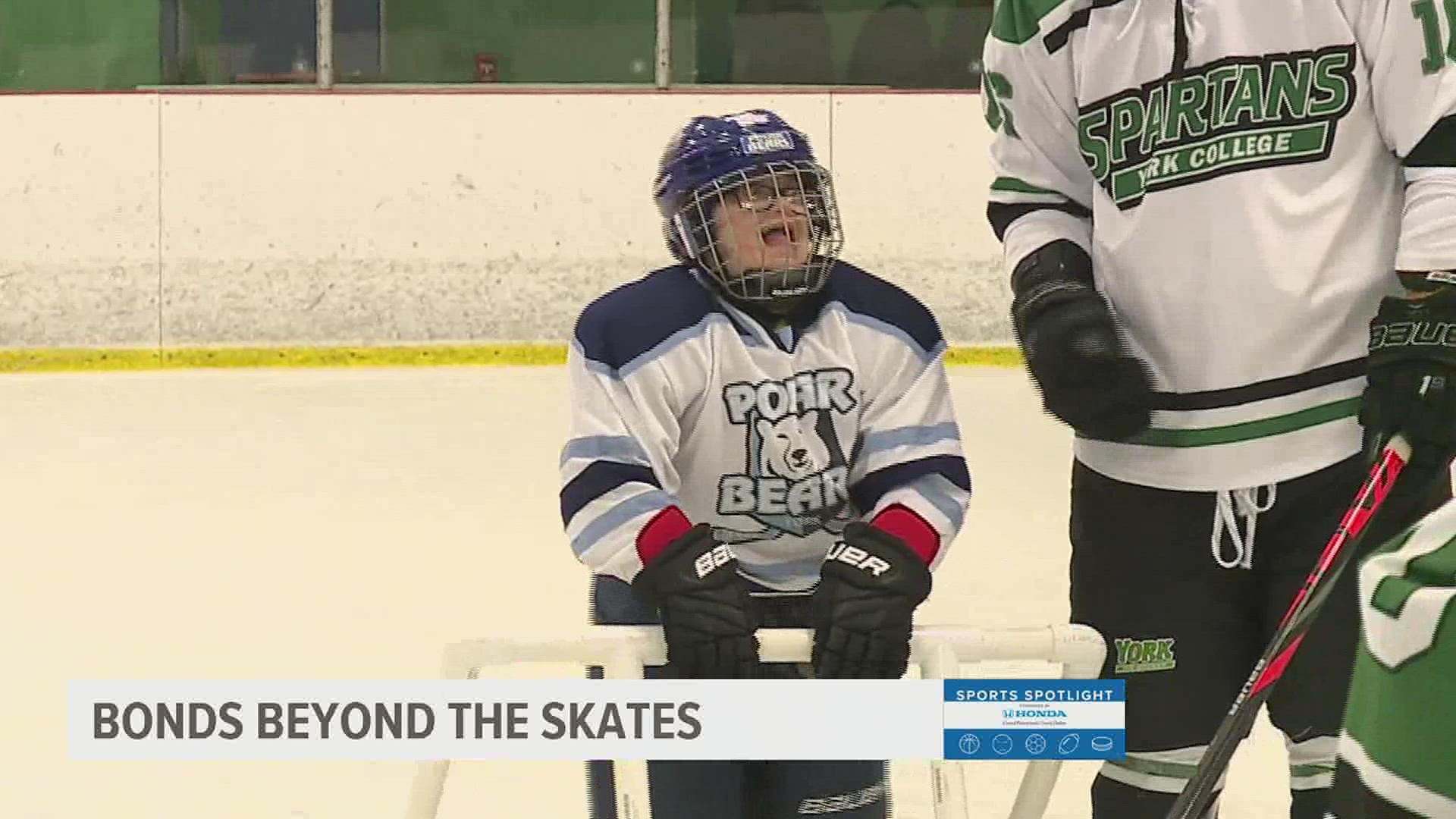 York College Ice Hockey teams up with York Polar Bears