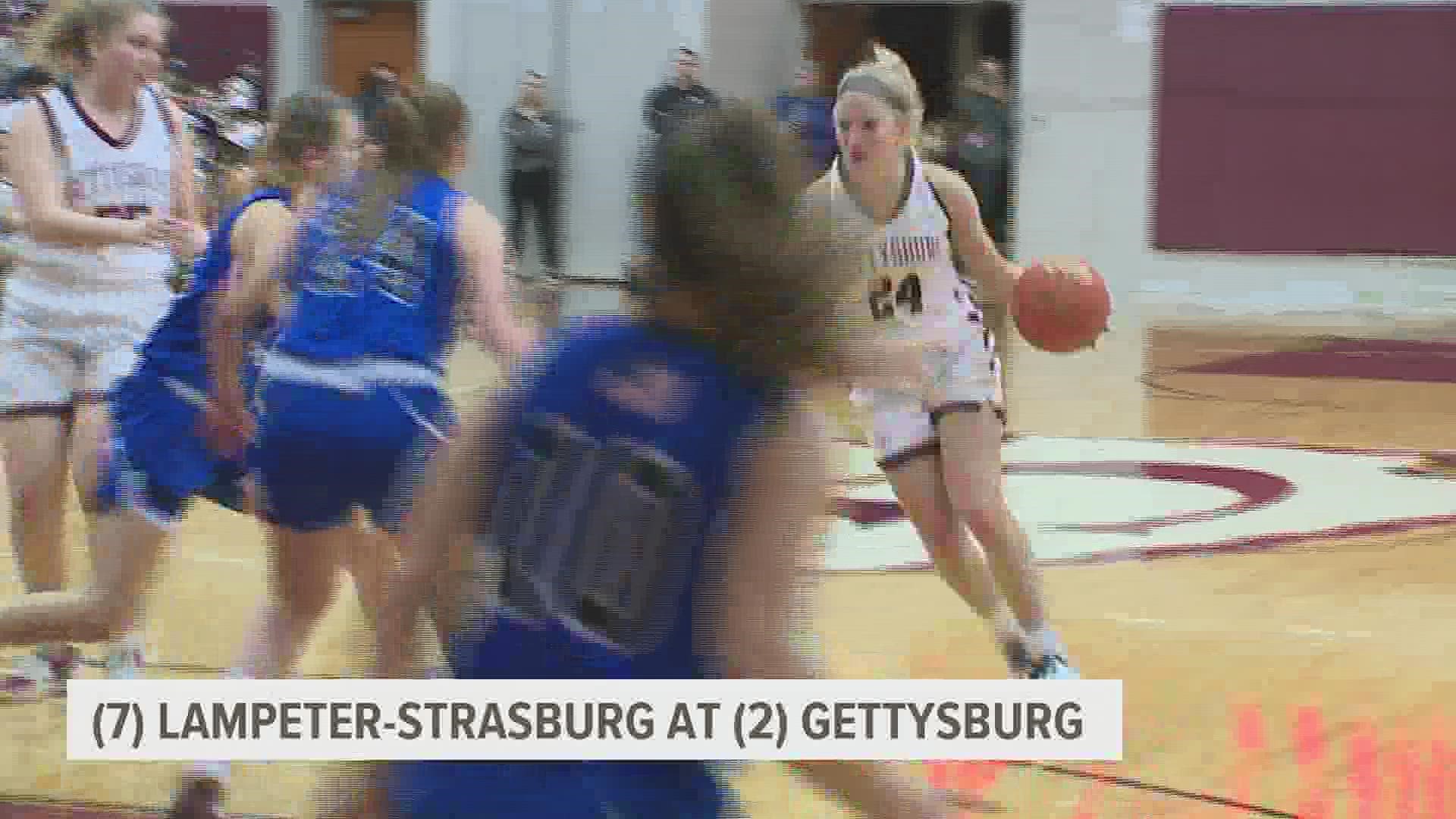 It was an action-packed night on the high school girls' hardwood.