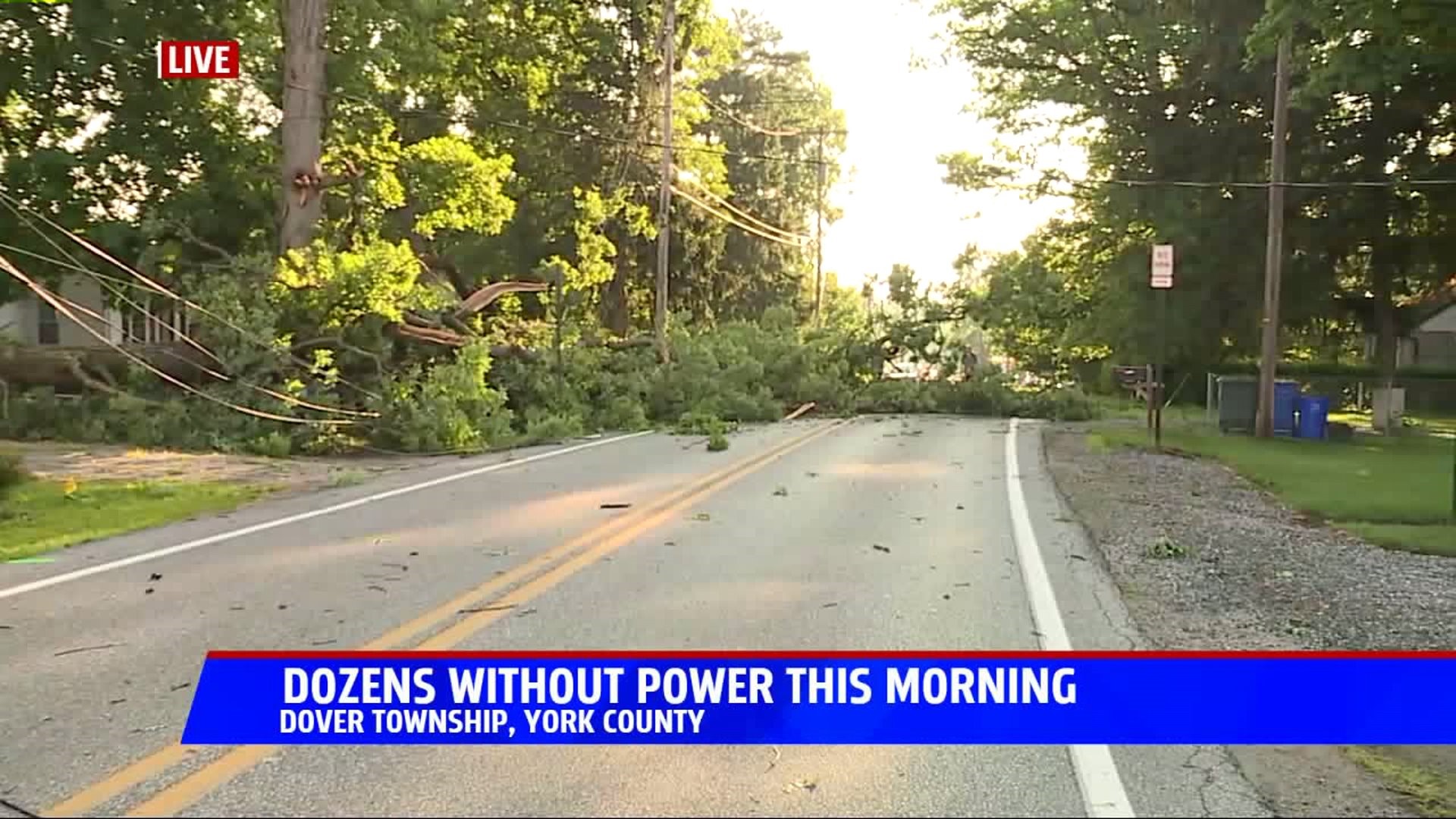 Dozens Without Power in Dover Township, York County
