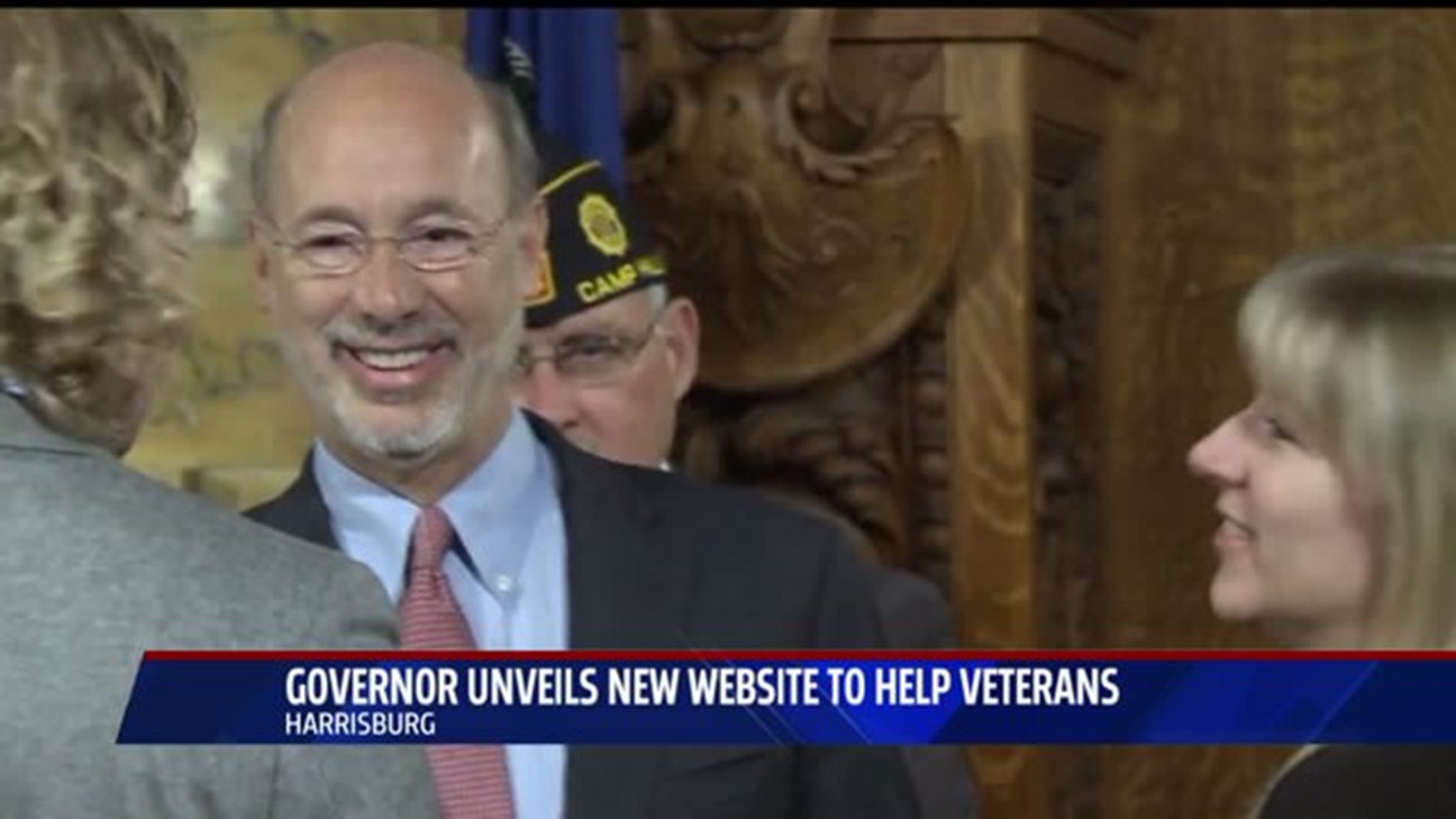 Governor unveils new website to help veterans