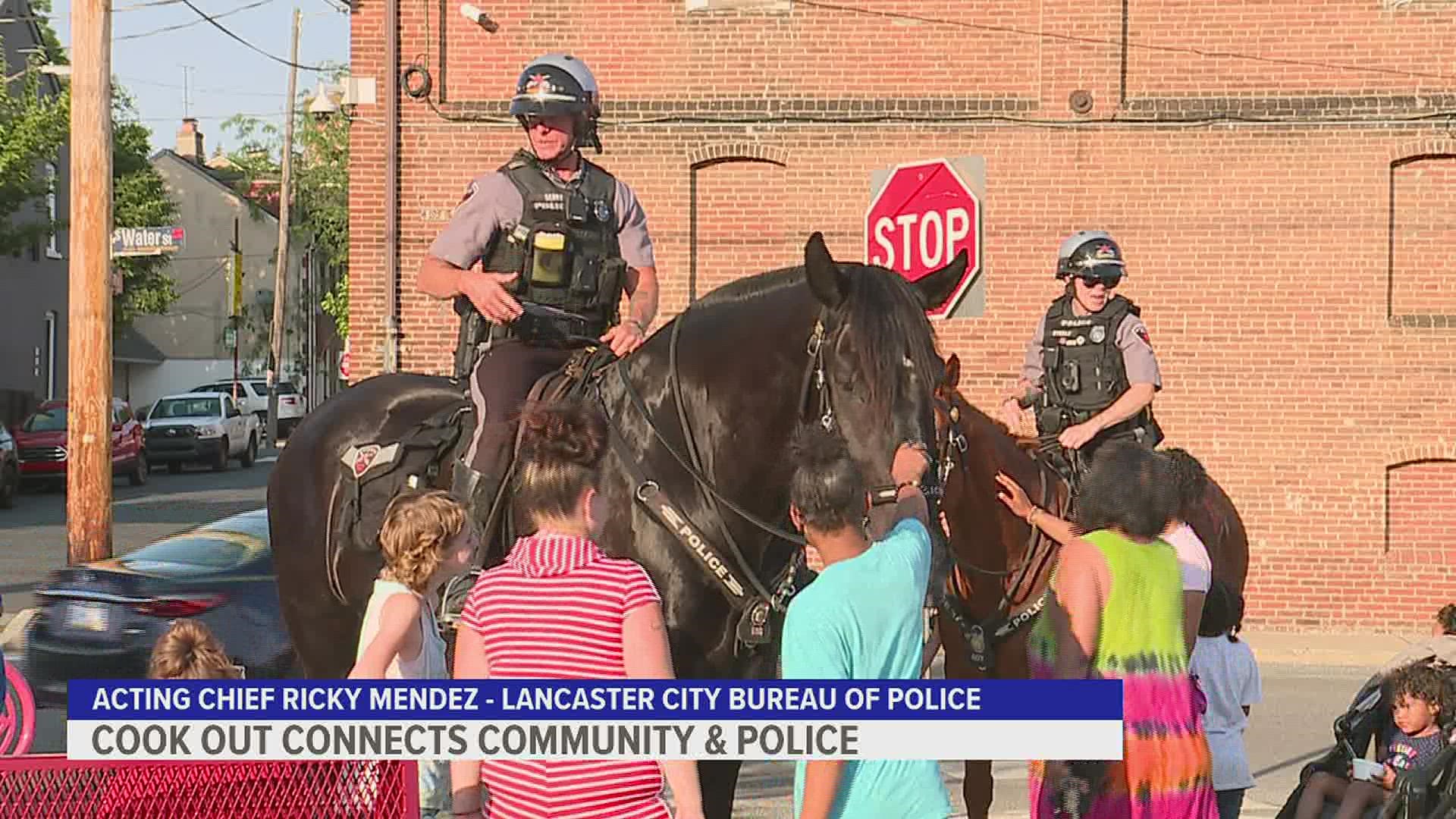 The cookout served as an opportunity for city residents to express their comments and concerns in a public forum.