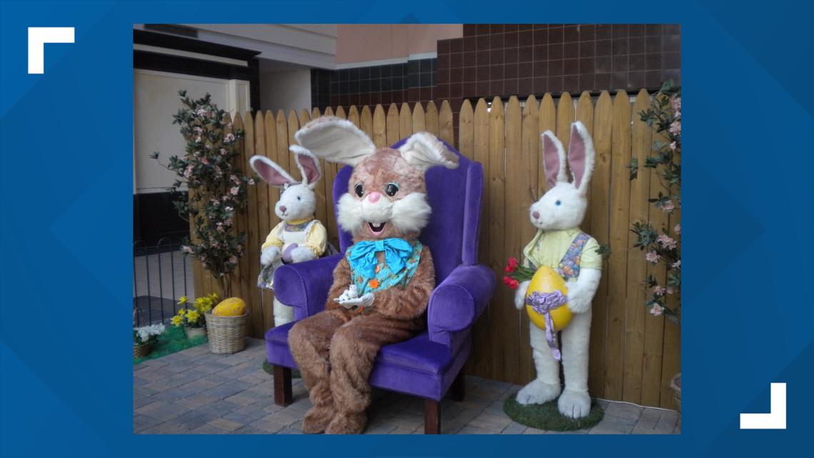 Free Easter Bunny photos available at Bass Pro Shops and Cabela's