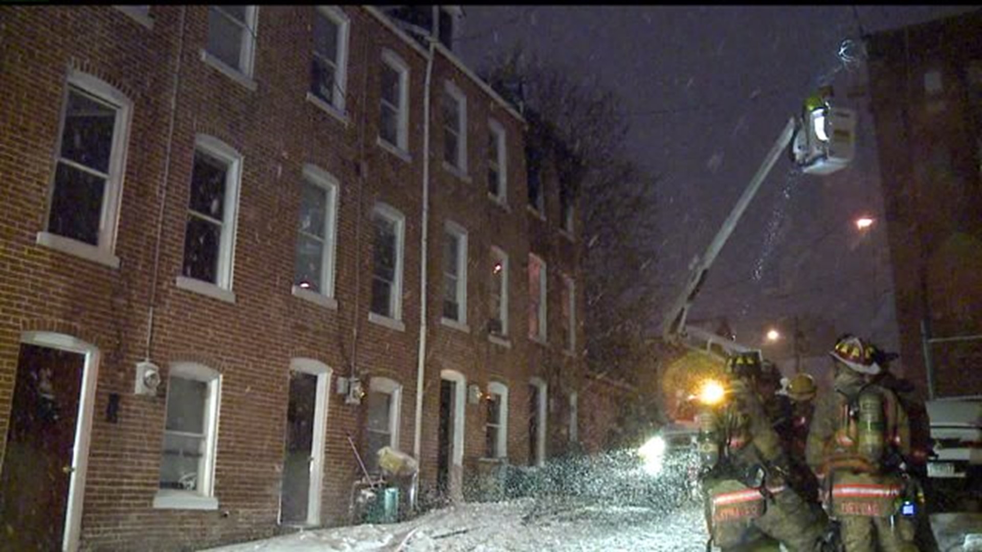 Nine displaced after Lancaster City house fire