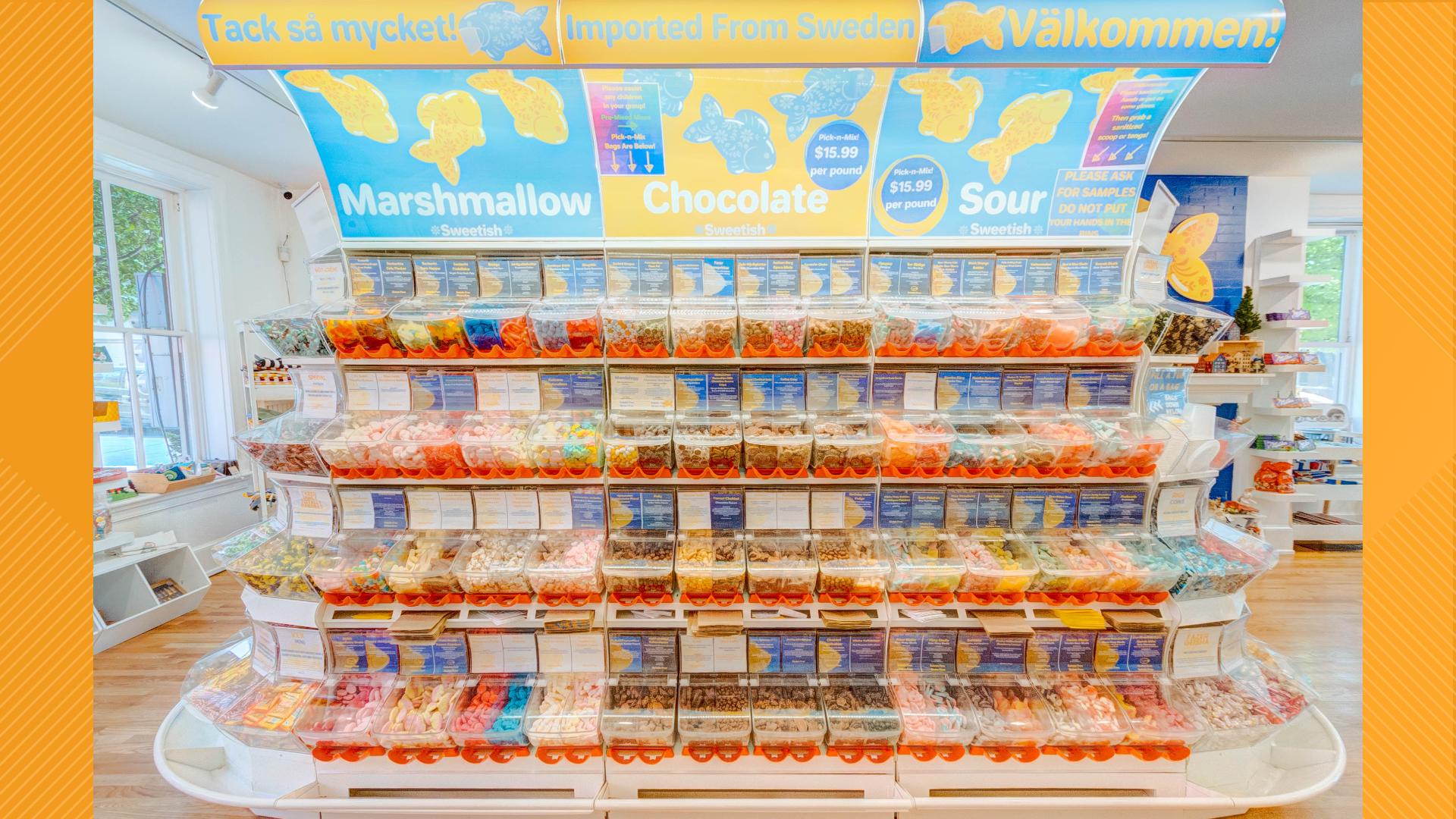 Sweetish Candy's owner says the pick-n-mix candy model hasn't quite taken off in the U.S. yet, but viral TikTok trends are introducing more and more Americans to it.