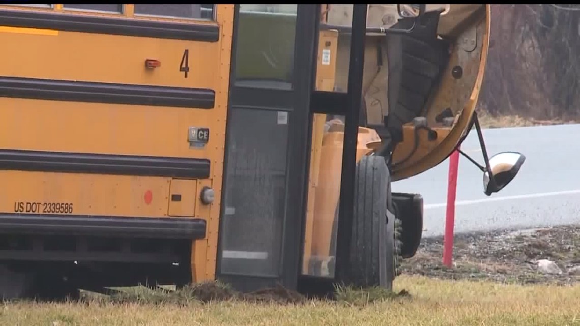 Crews on the scene of crash involving school bus in York County | fox43.com