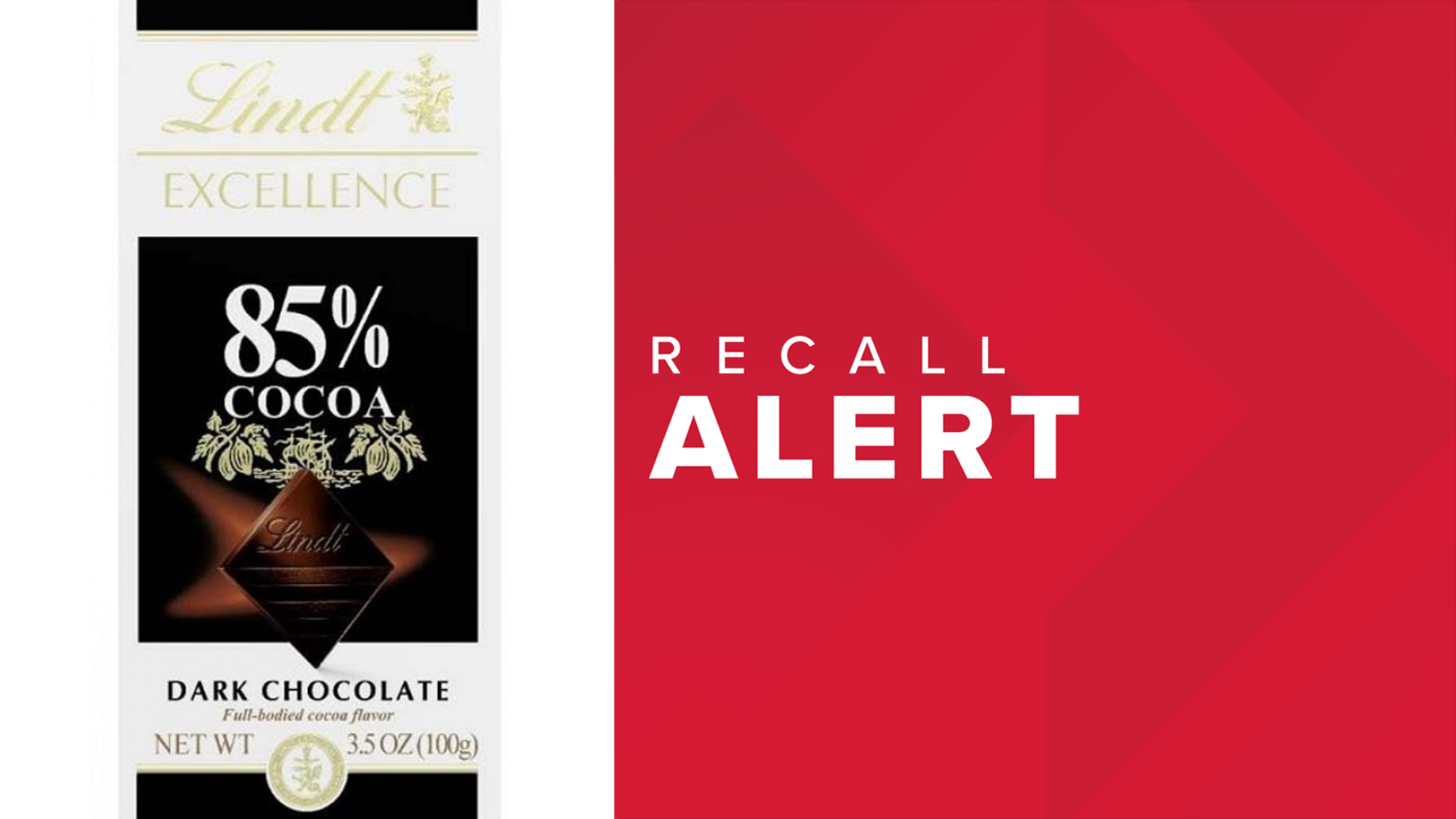 Lindt recalls dark chocolate bars due to wrong labeling, allergy
