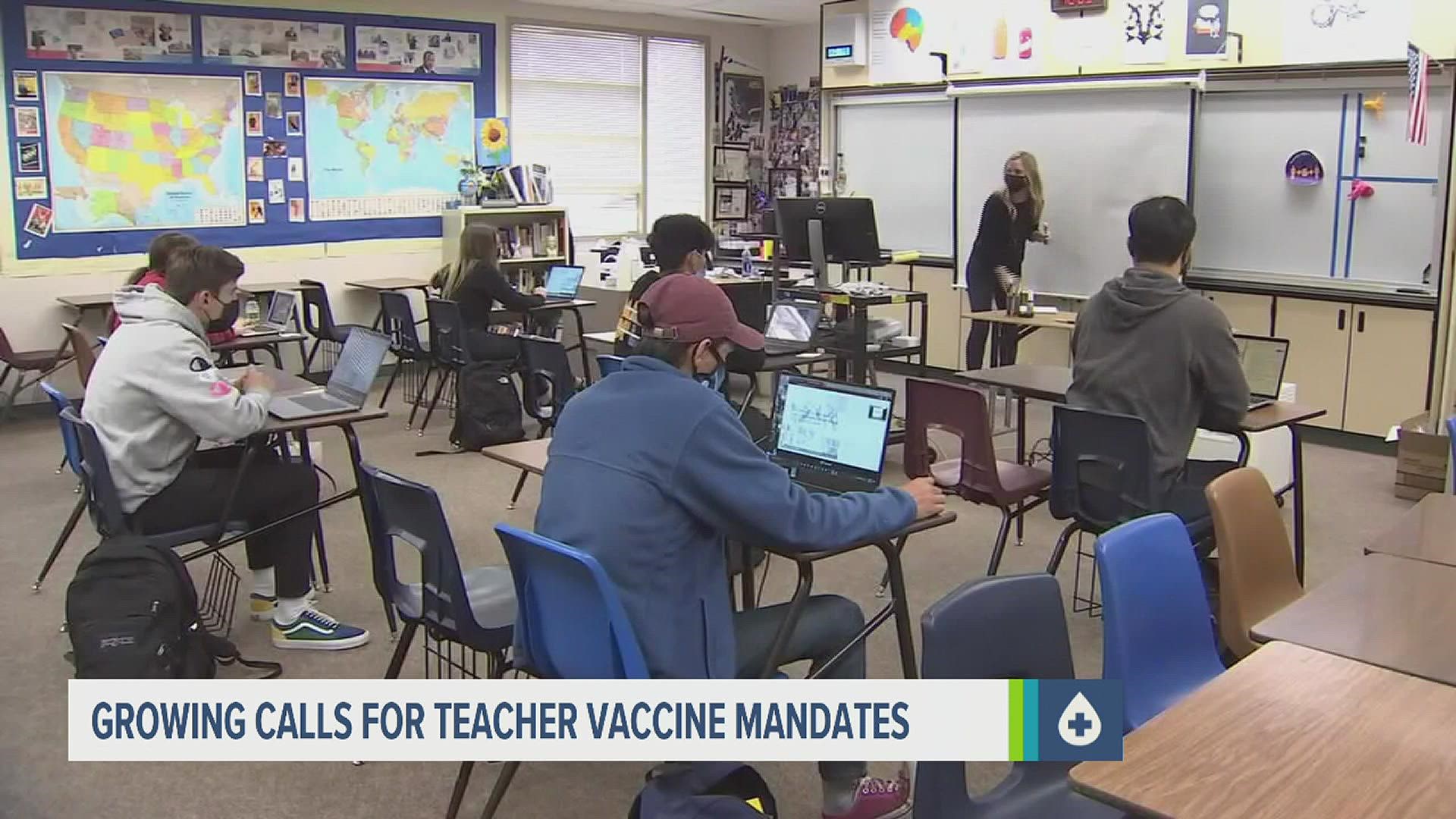 As the number of Delta variant cases soars and the new school year approaches, a number of public health experts are calling to require vaccines for educators.