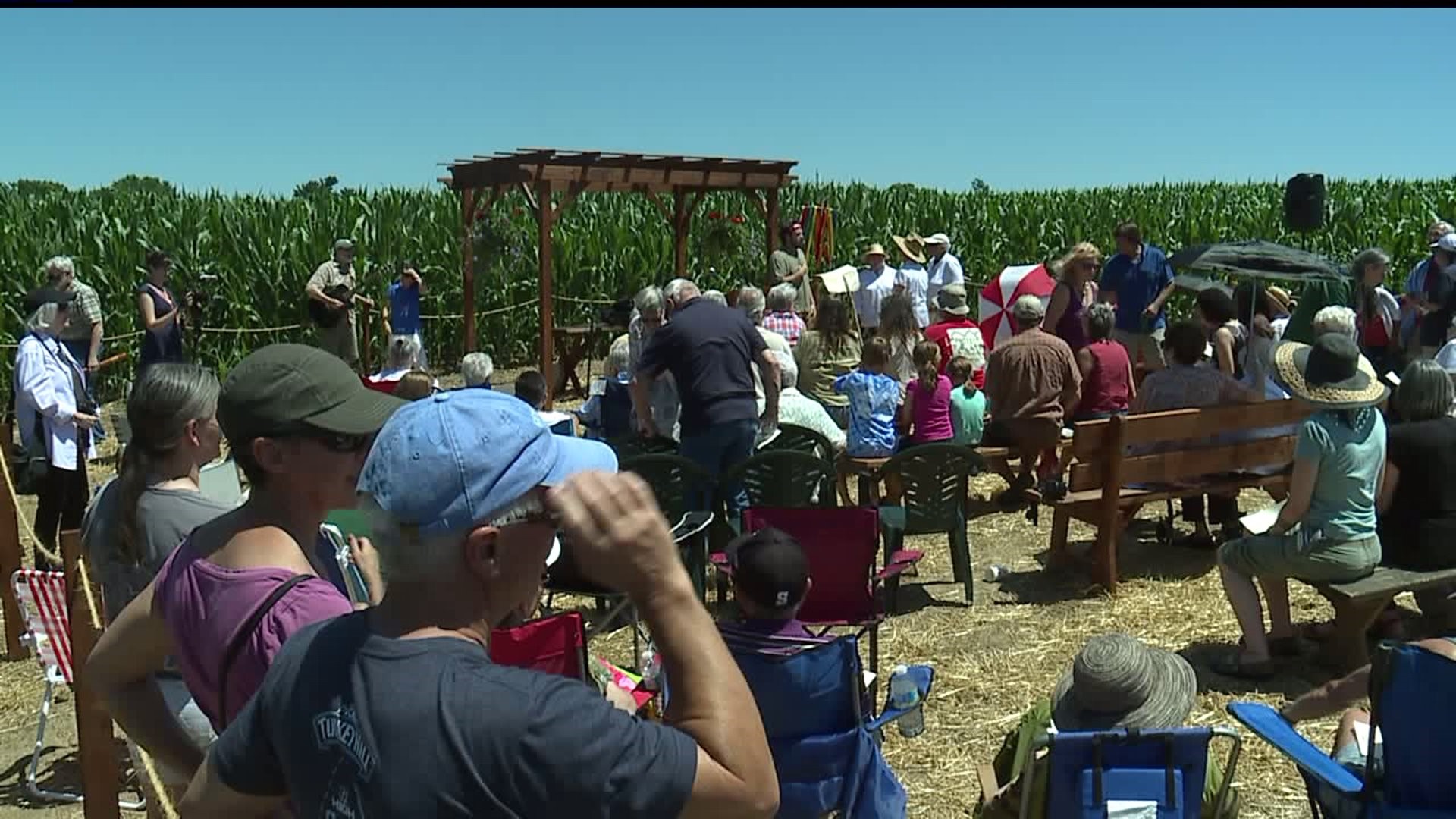 Hundreds of people came out for a chapel dedication in Lancaster County Sunday
