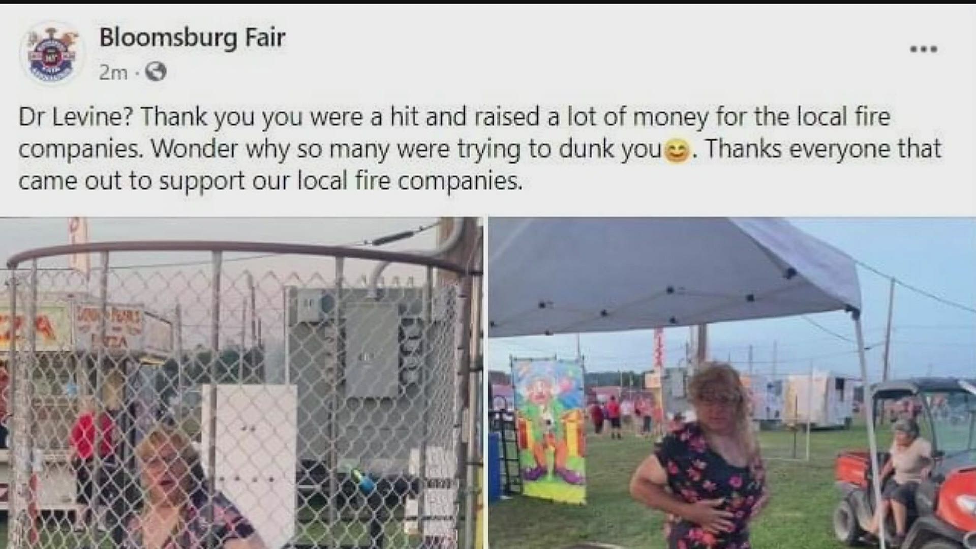PICTURES SHARED ON FACEBOOK FROM A CARNIVAL FUNDRAISER IS GETTING A LOT OF ATTENTION AND BACKLASH THIS MORNING, ACROSS PENNSYLVANIA FOR TRANSPHOBIA