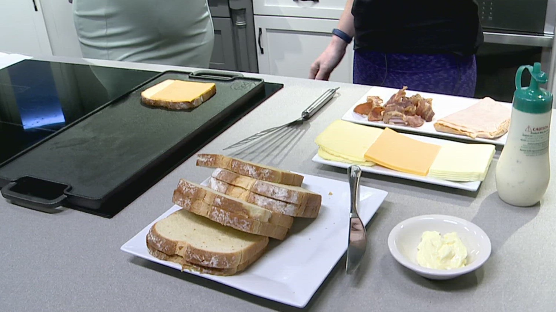 Wednesday marks National Grilled Cheese Day, and a central Pennsylvania-based food truck demonstrated recipes for gourmet sandwiches to help those at home celebrate.