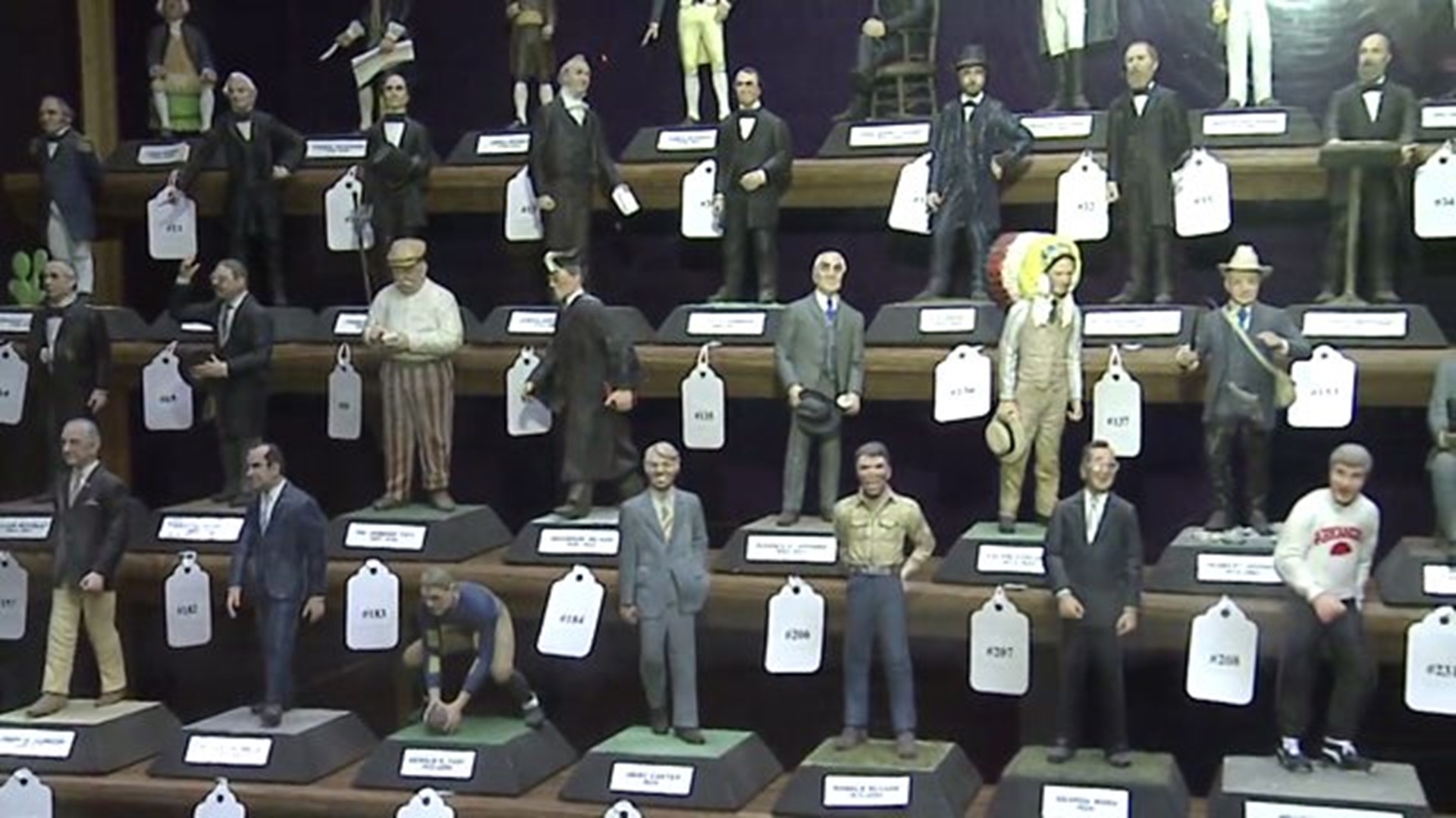 A preview of the wax figure auction at the Hall of Presidents and First Ladies in Gettysburg