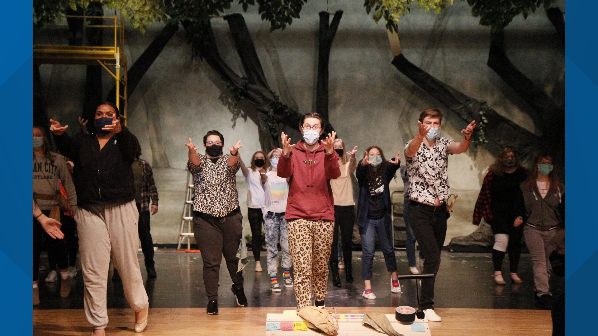 The high school's show was postponed last spring due to the COVID-19 pandemic, but students will be able to perform starting March 18.