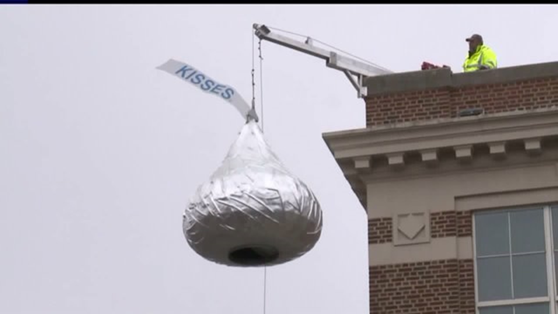 Derry Township gets ready to ring in the new year with a giant Hershey Kiss