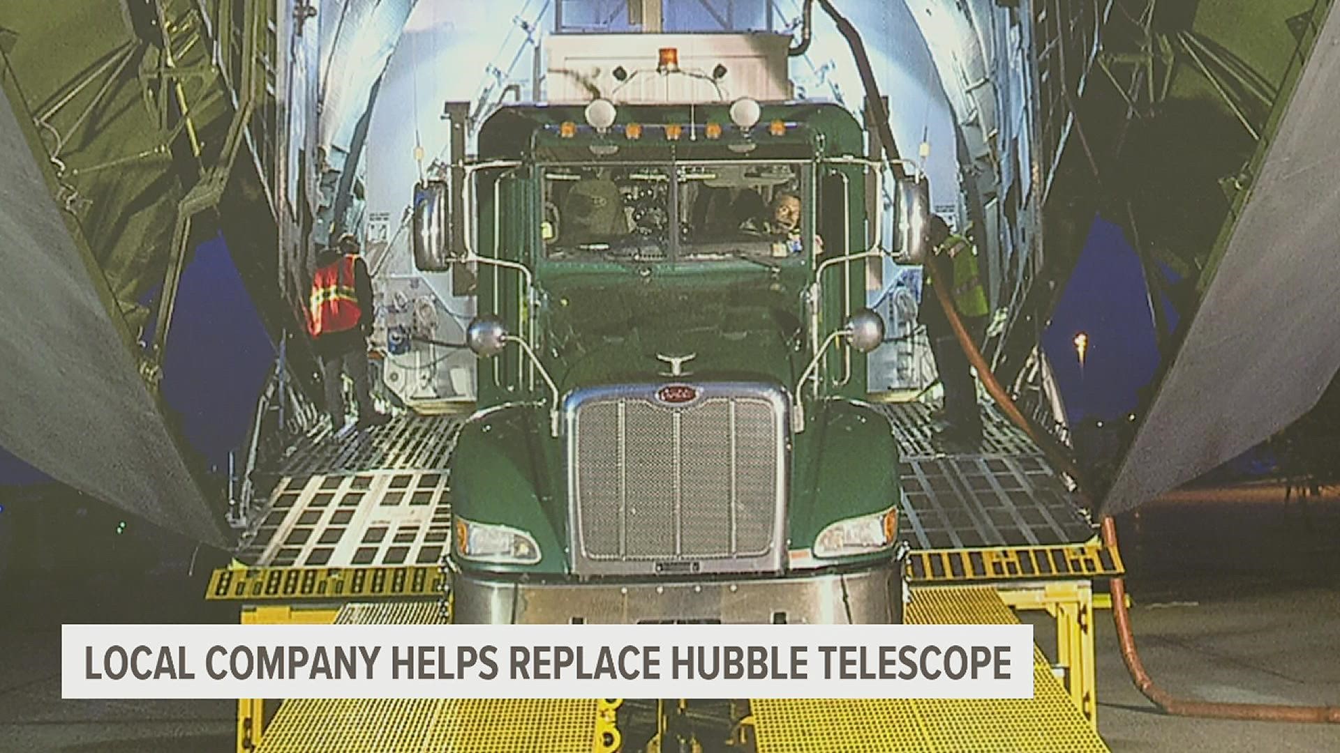 In 2 months, NASA will launch a new telescope to replace the aging Hubble Telescope, and Summers Trucking in Ephrata helped move the replacement to its launch site.