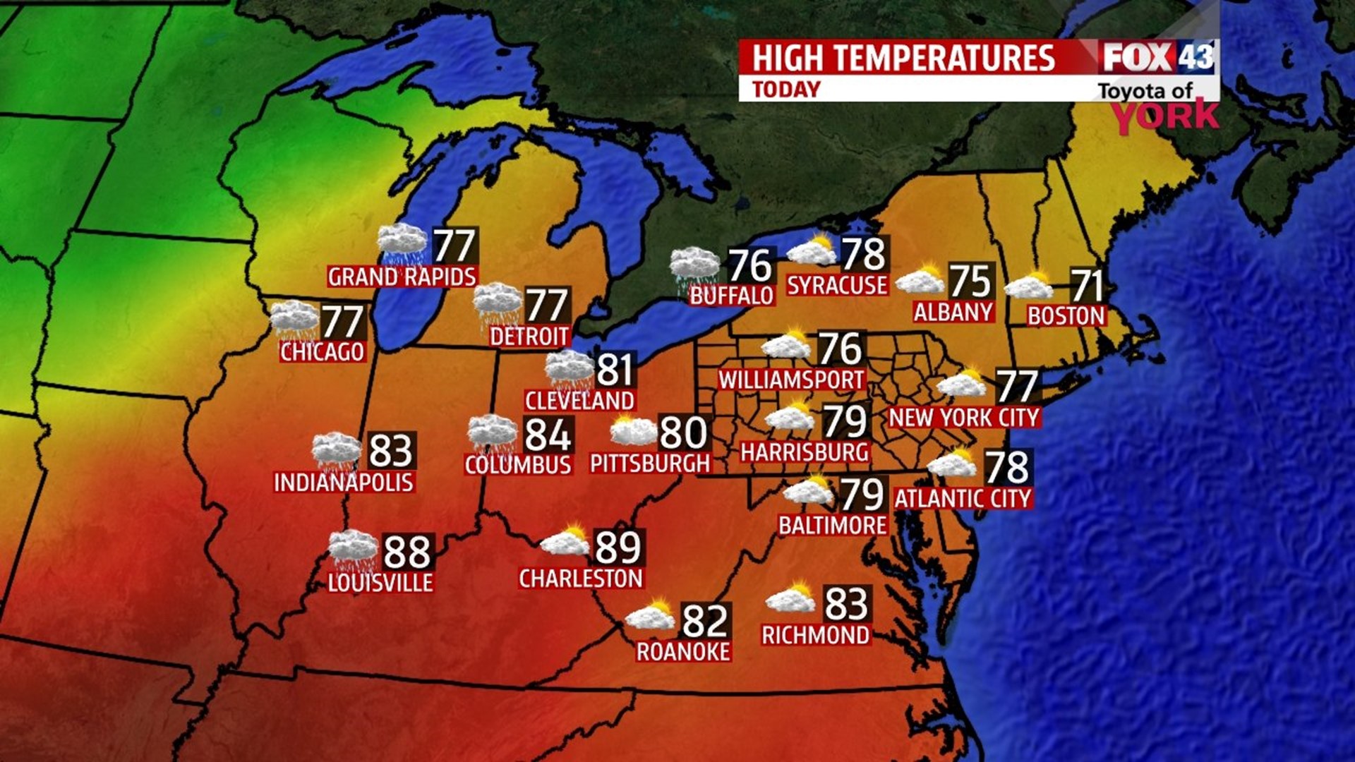 A bit warmer for Wednesday | fox43.com