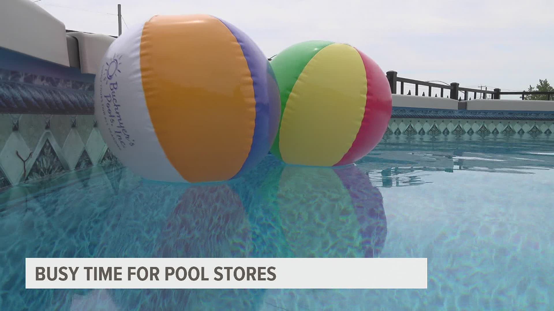 At Buchmyer's Pools, in-ground pools are sold out until next September. The owner says customers have already put deposits down on pools for 2023.