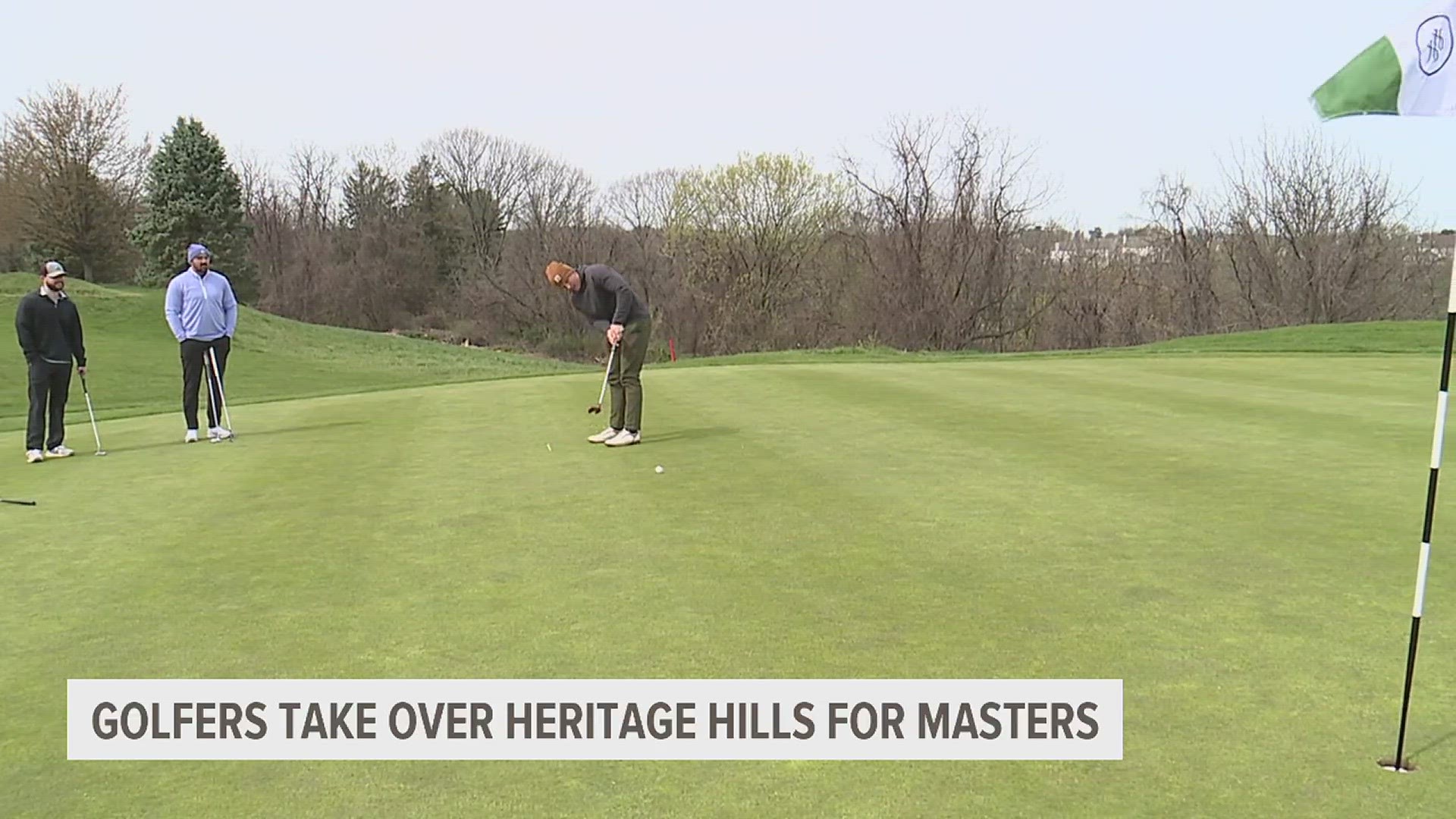 Players filled the course with an early morning round while finishing up with a Masters watch party.