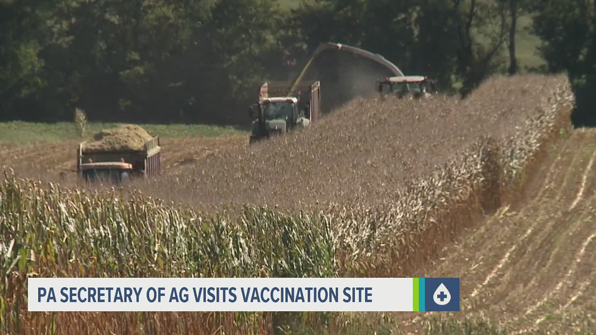 Redding toured the Adams County--WellSpan Health joint community COVID-19 vaccination site to learn more about some of the hurdles they’re facing.