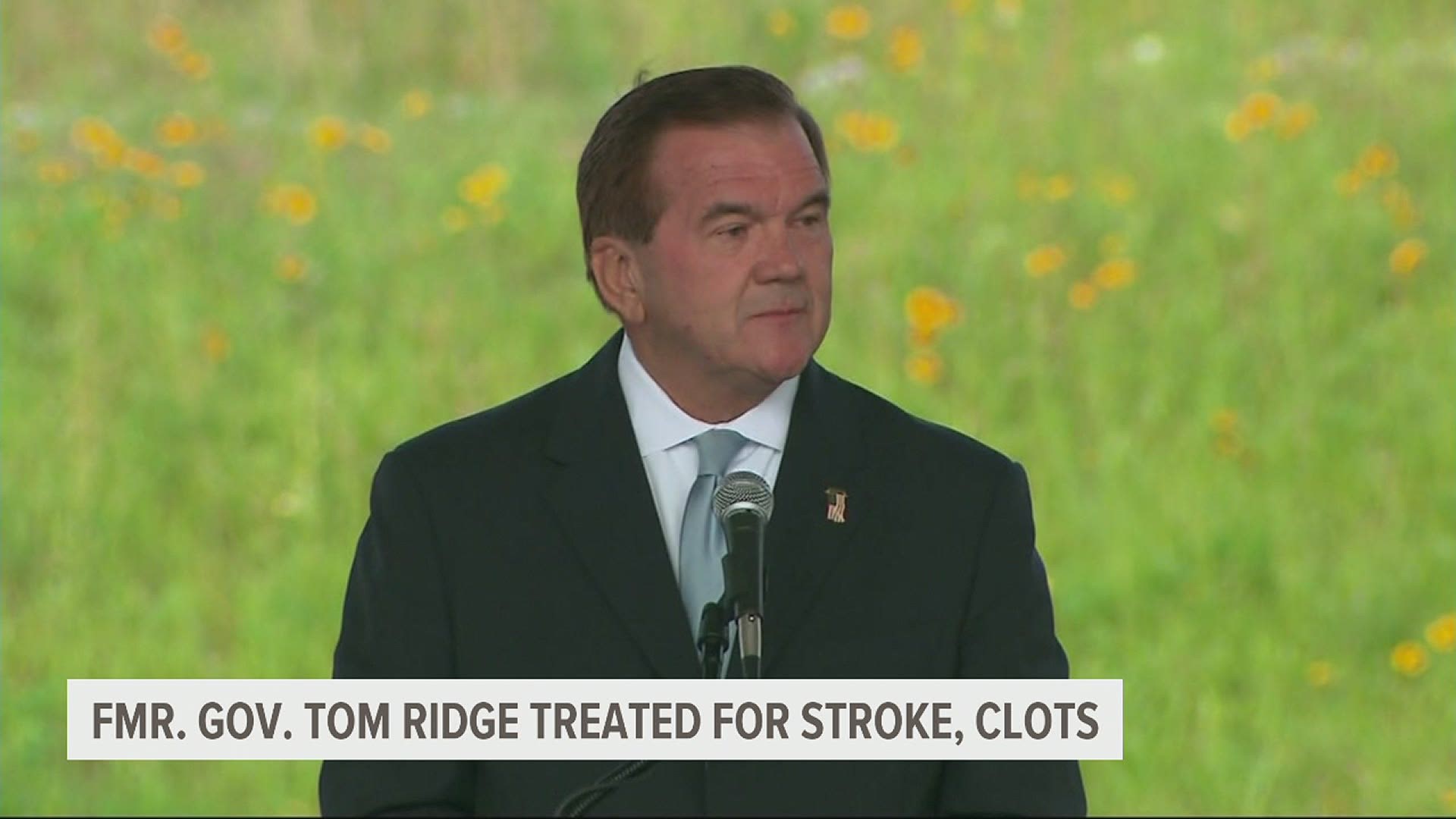 Ridge was taken by ambulance on Wednesday from his home in Bethesda, Maryland, to a hospital.