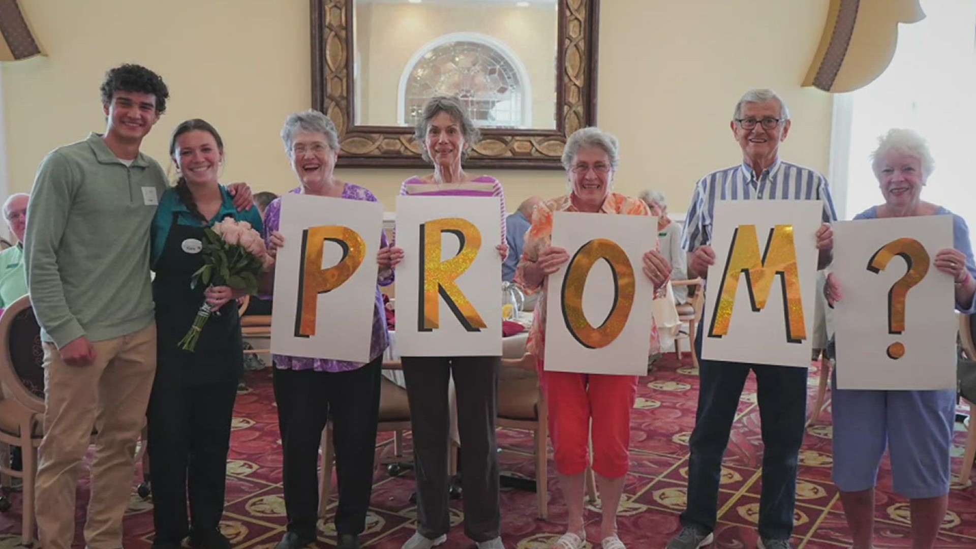 Bennett and his grandmother, Clydene, organized a surprise promposal with a little help from other Willow Valley residents.