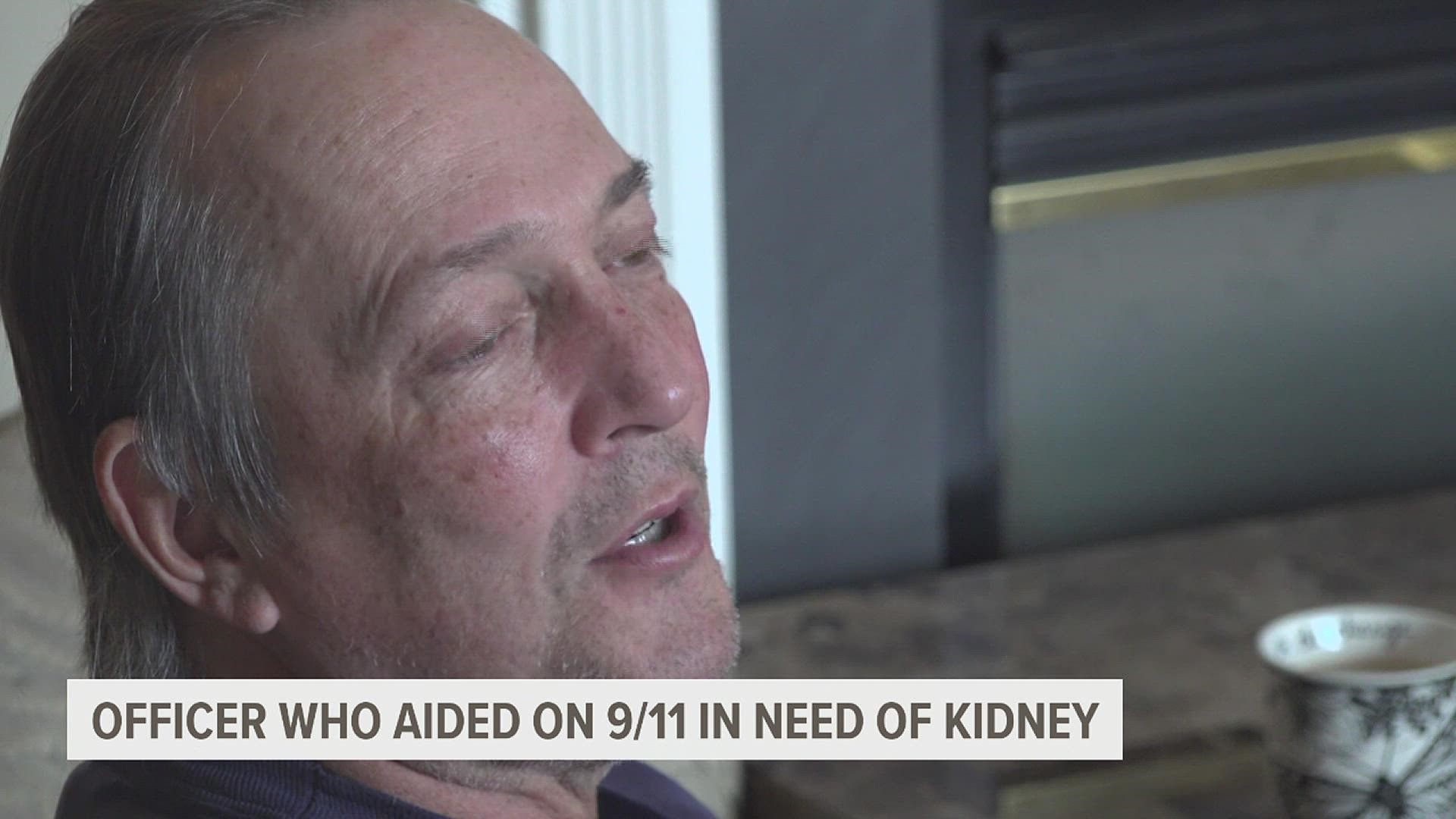 Former NYPD Sergeant who helped identify first responders during 9/11 is in need of a kidney