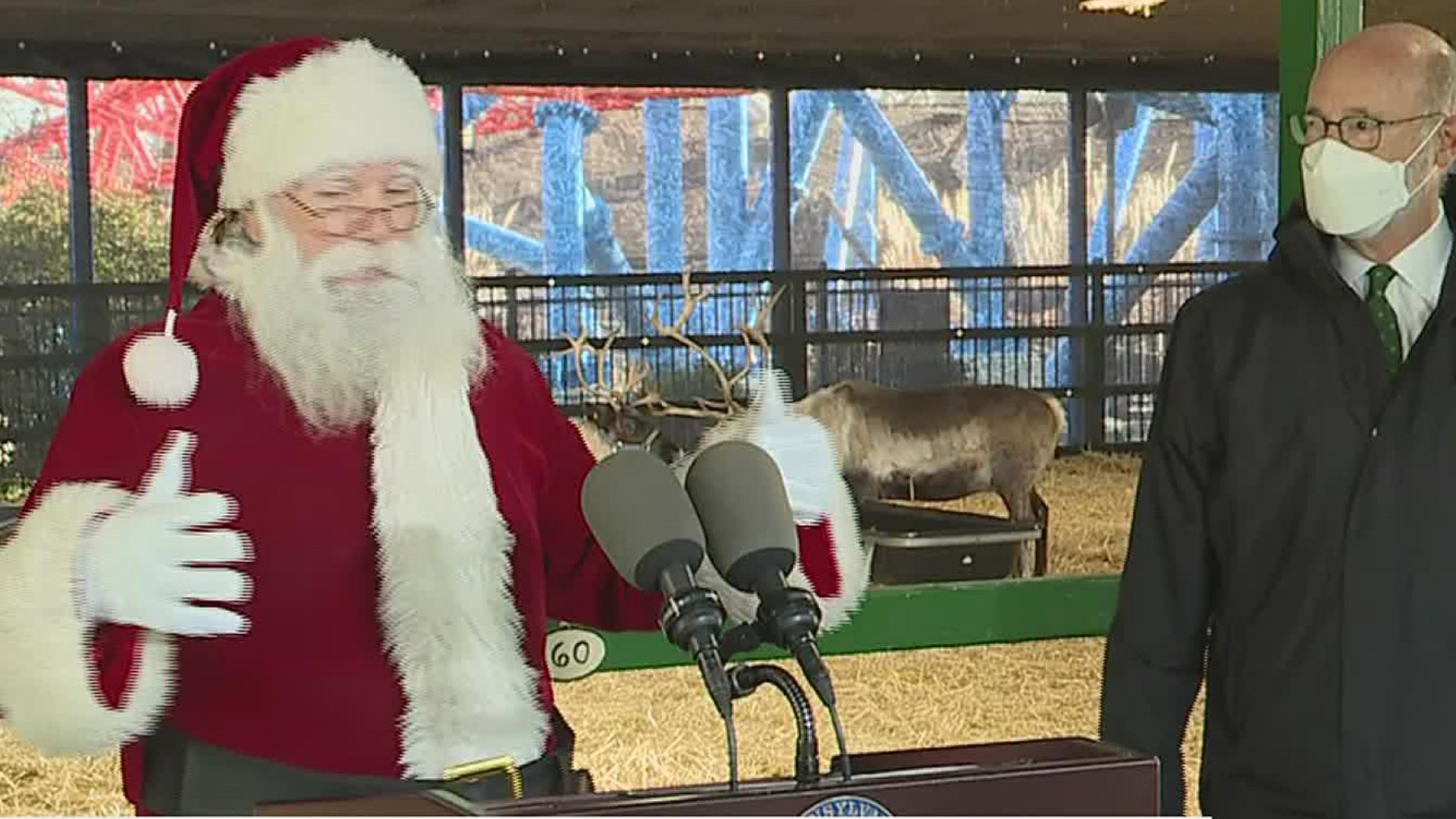 Wednesday’s event in Hershey ensures Santa's reindeer are all healthy and allowed to travel across the commonwealth.