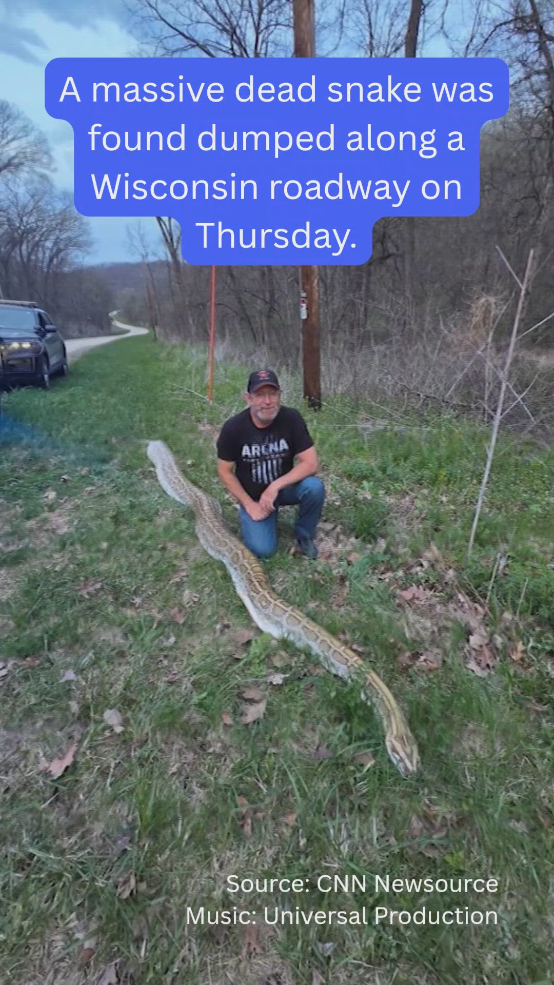 Wisconsin Snake Map Police find body of massive snake dumped along Wisconsin roadway ...