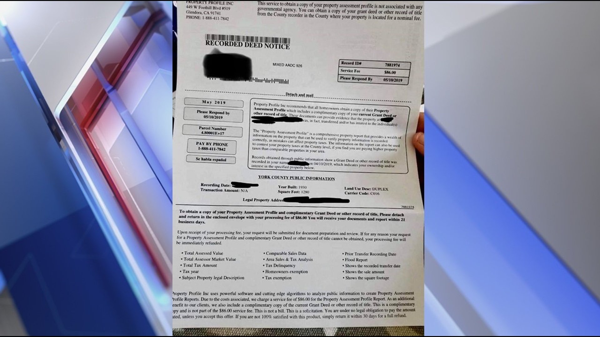 York County: Fake property assessment paperwork being sent via mail ...