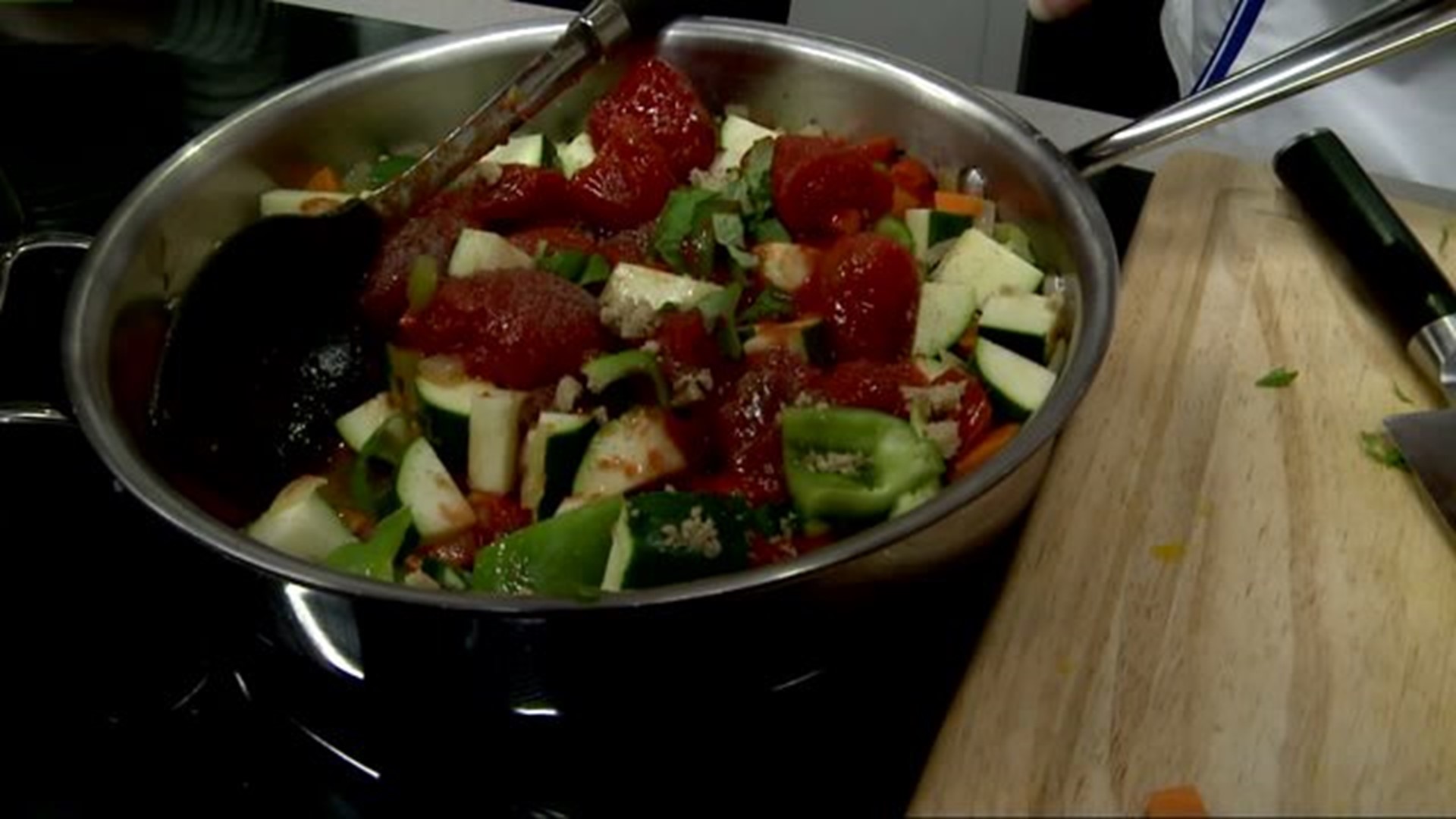 Stewed Italian tomatoes & squash