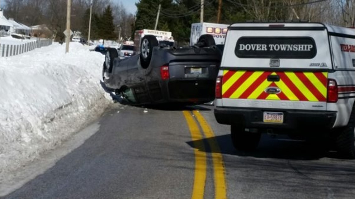 Roll Over Crash On West Canal Road In Dover Township | Fox43.com