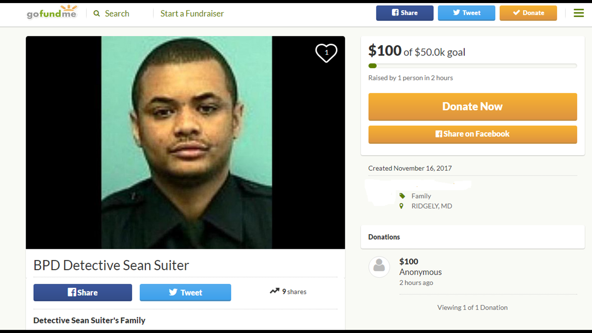 Baltimore Police Warn Of Fake GoFundMe Pages For Fallen Homicide ...