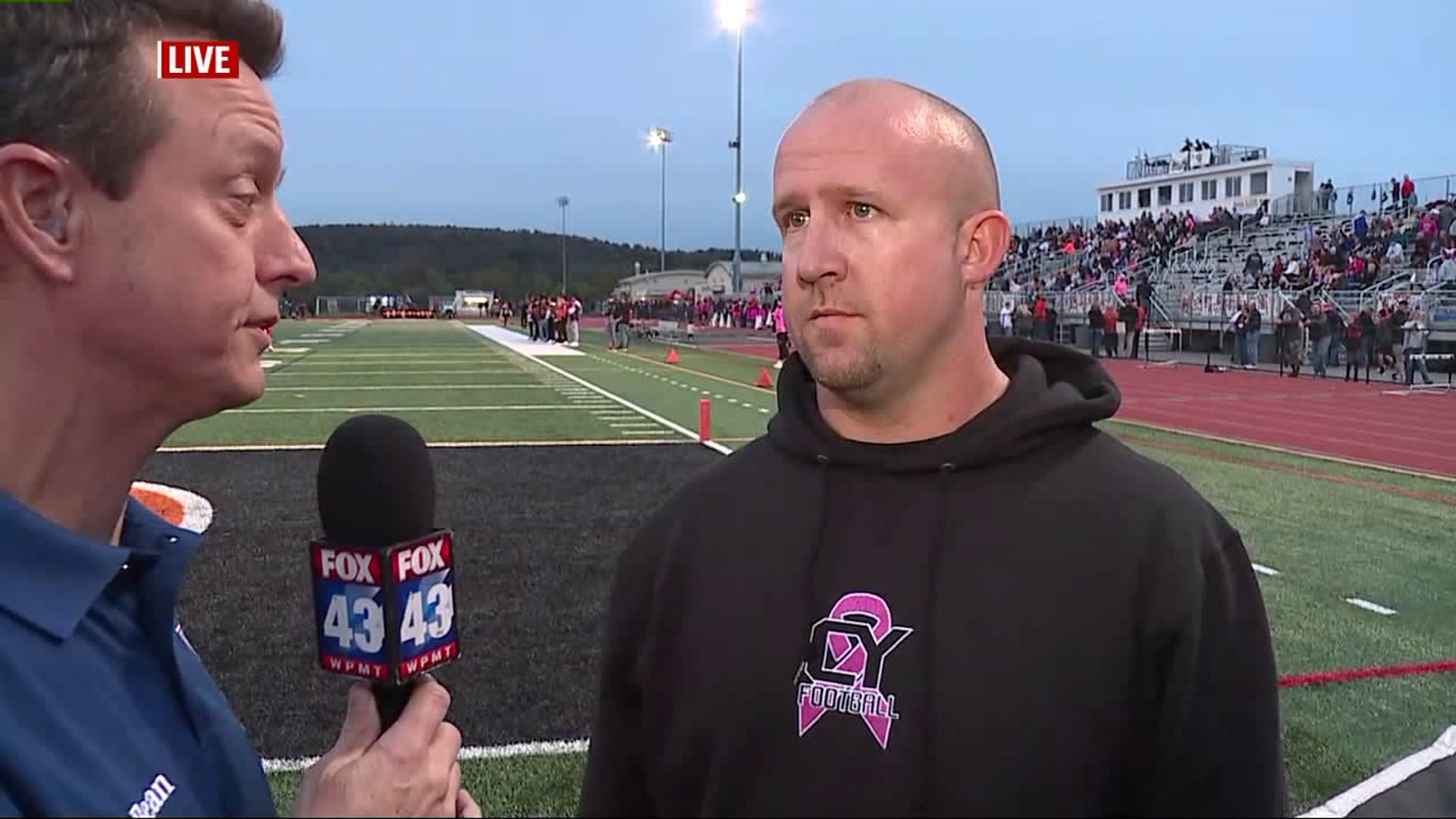 HSFF `Game of the Week` coaches interviews: Josh Oswalt, Central York Head Coach