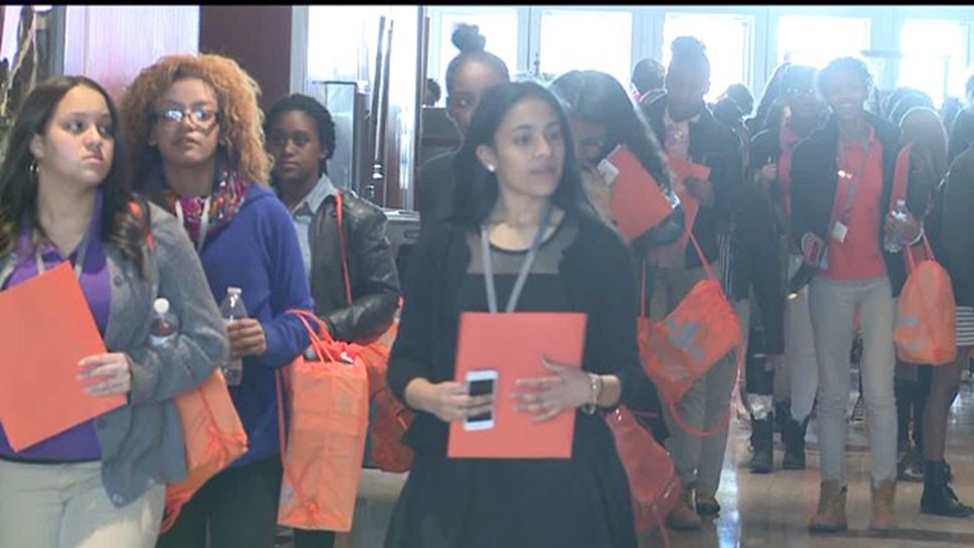 YWCA join students at John Harris High on "Girl Talk"