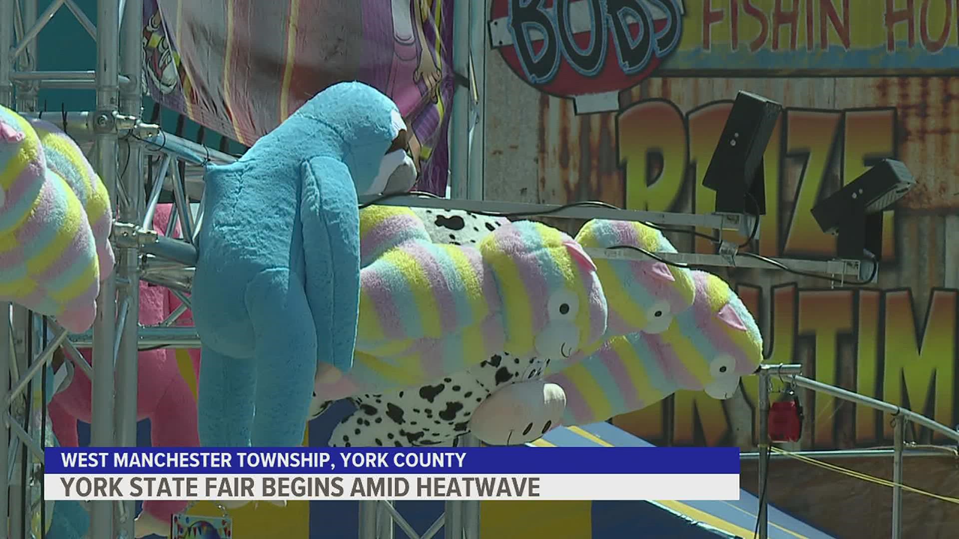 Ride operators, game attendants, and food vendors  are taking steps and offering tips on staying cool at the fair.