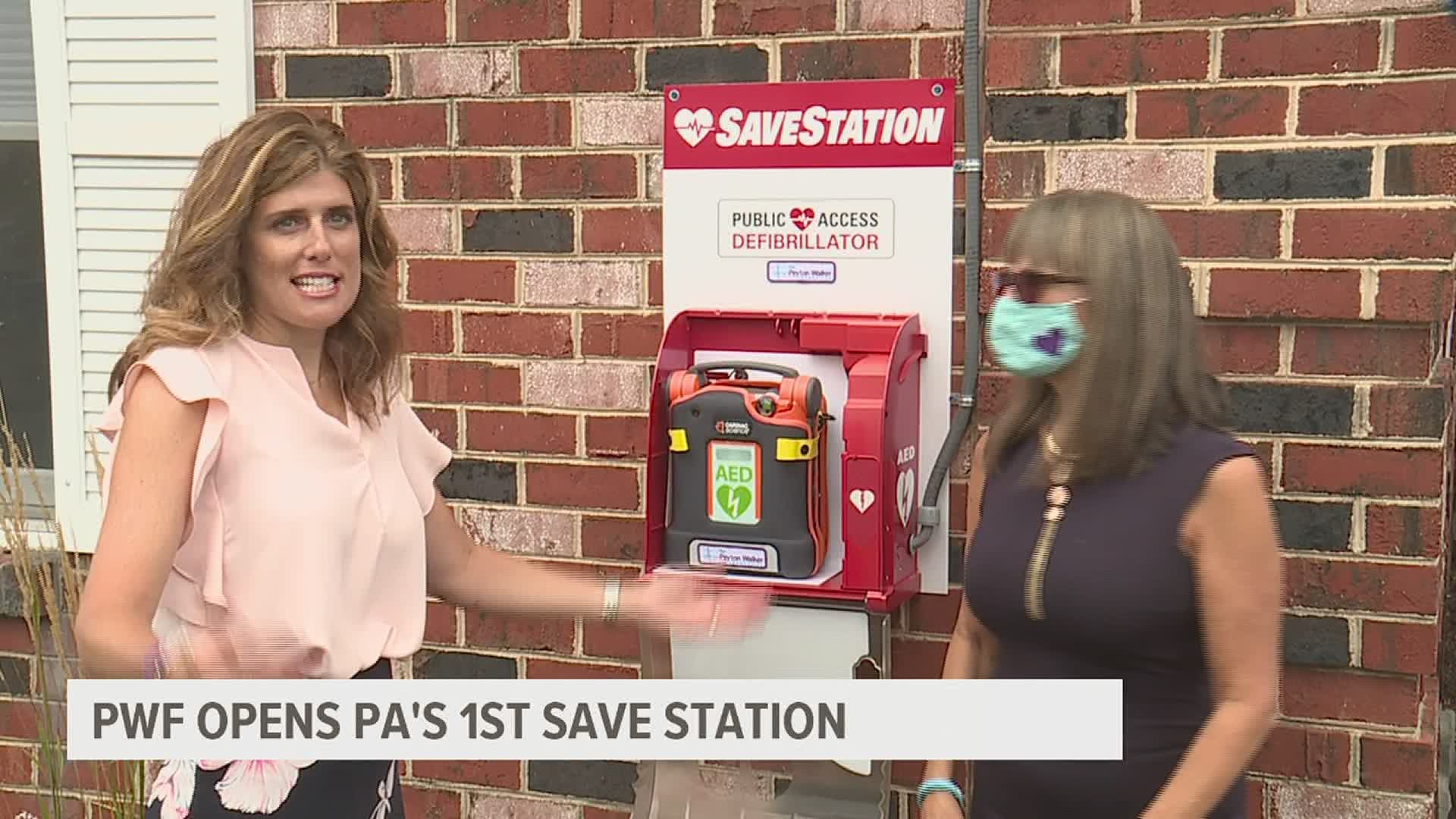 Peyton Walker Foundation installs Pennsylvania’s 1st AED Save Station