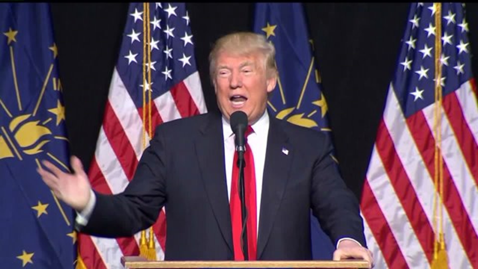 Trump makes his first stop in Central PA