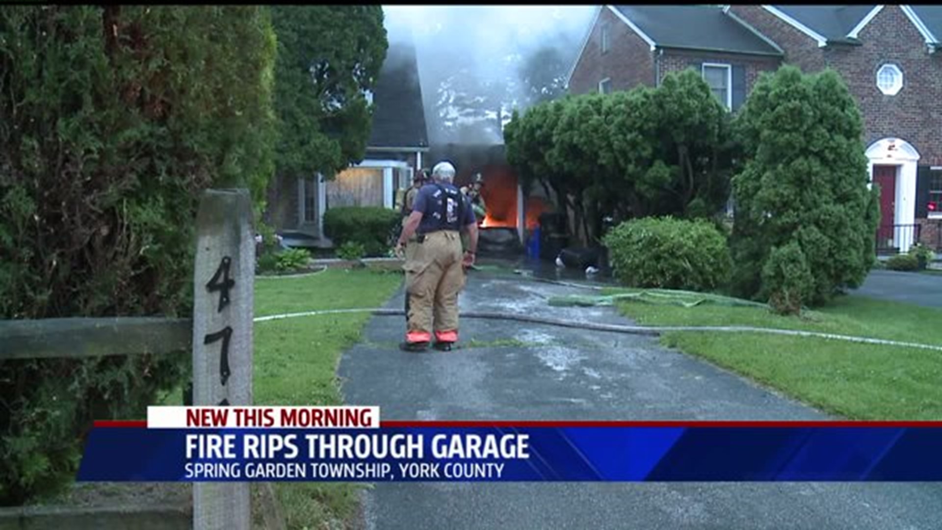 Early morning garage fire breaks out in York