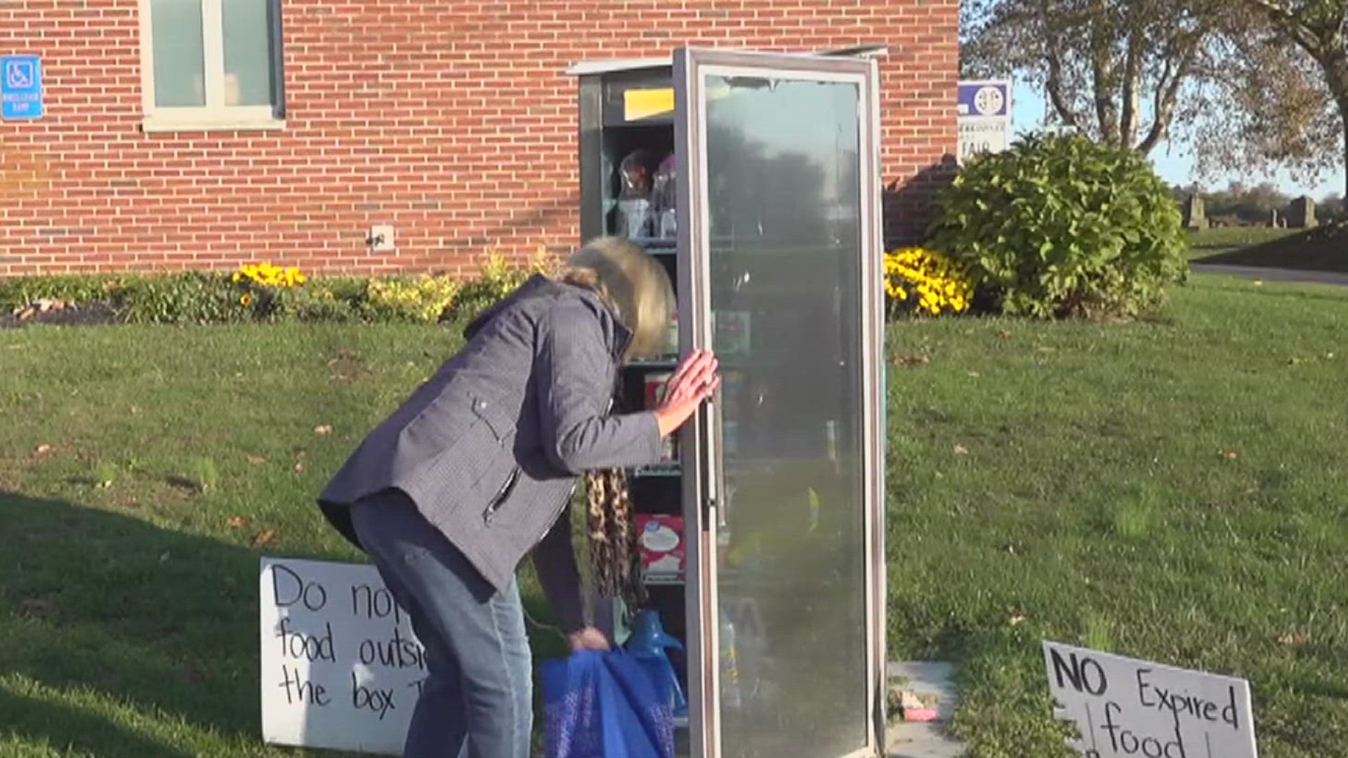 While driving along the Susquehanna Trail in Glen Rock, you'll see a large box stocked to the brim with non-perishables sitting outside of St. Paul Lutheran Church.