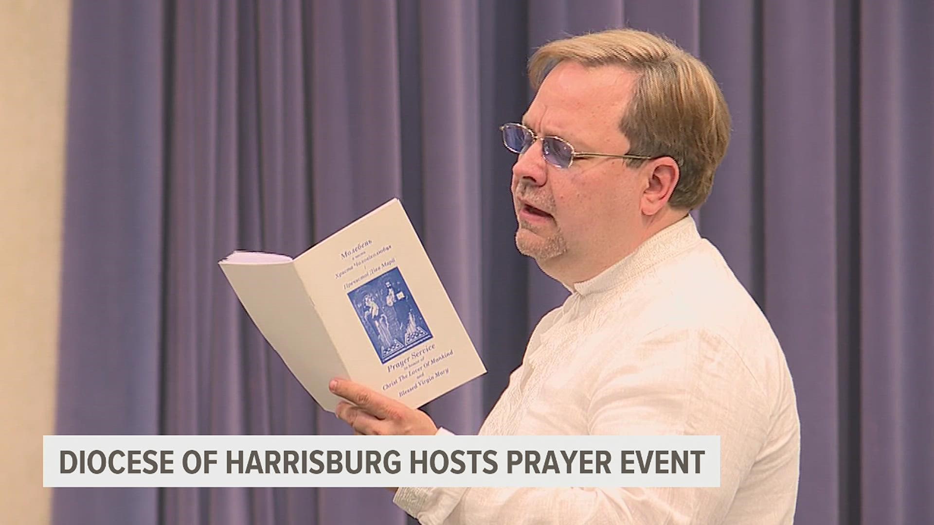 The Diocese of Harrisburg hosted a prayer vigil in response to the ongoing crisis in Ukraine on June 8.
