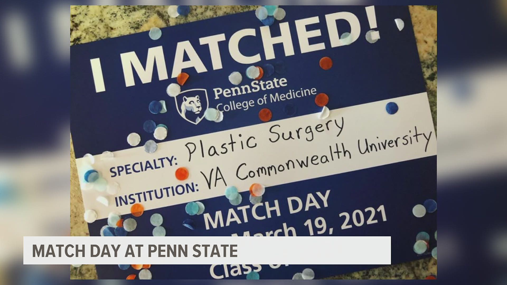 About a third of Penn State medical students will be staying in Pennsylvania for their residency, including 30 who were "matched " with Penn State Health.