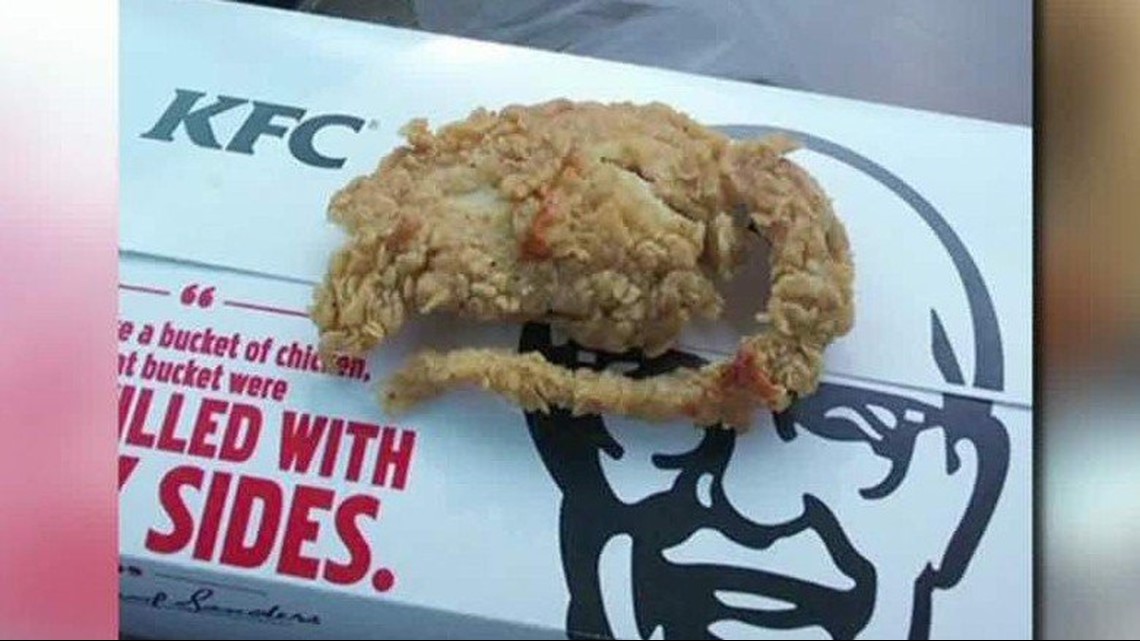 Man claims to have found a fried rat instead of chicken inside of KFC