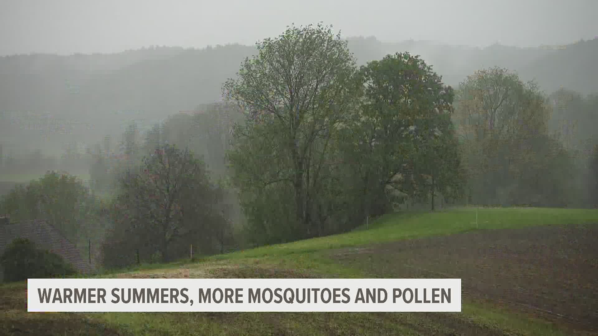 We're itching and sneezing more because of climate change, with longer pollen and bug seasons becoming the norm. It's only going to worsen as the warming continues.