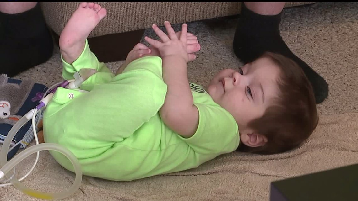 Baby boy born without an anus comes home after 8 months in hospital | fox43.com