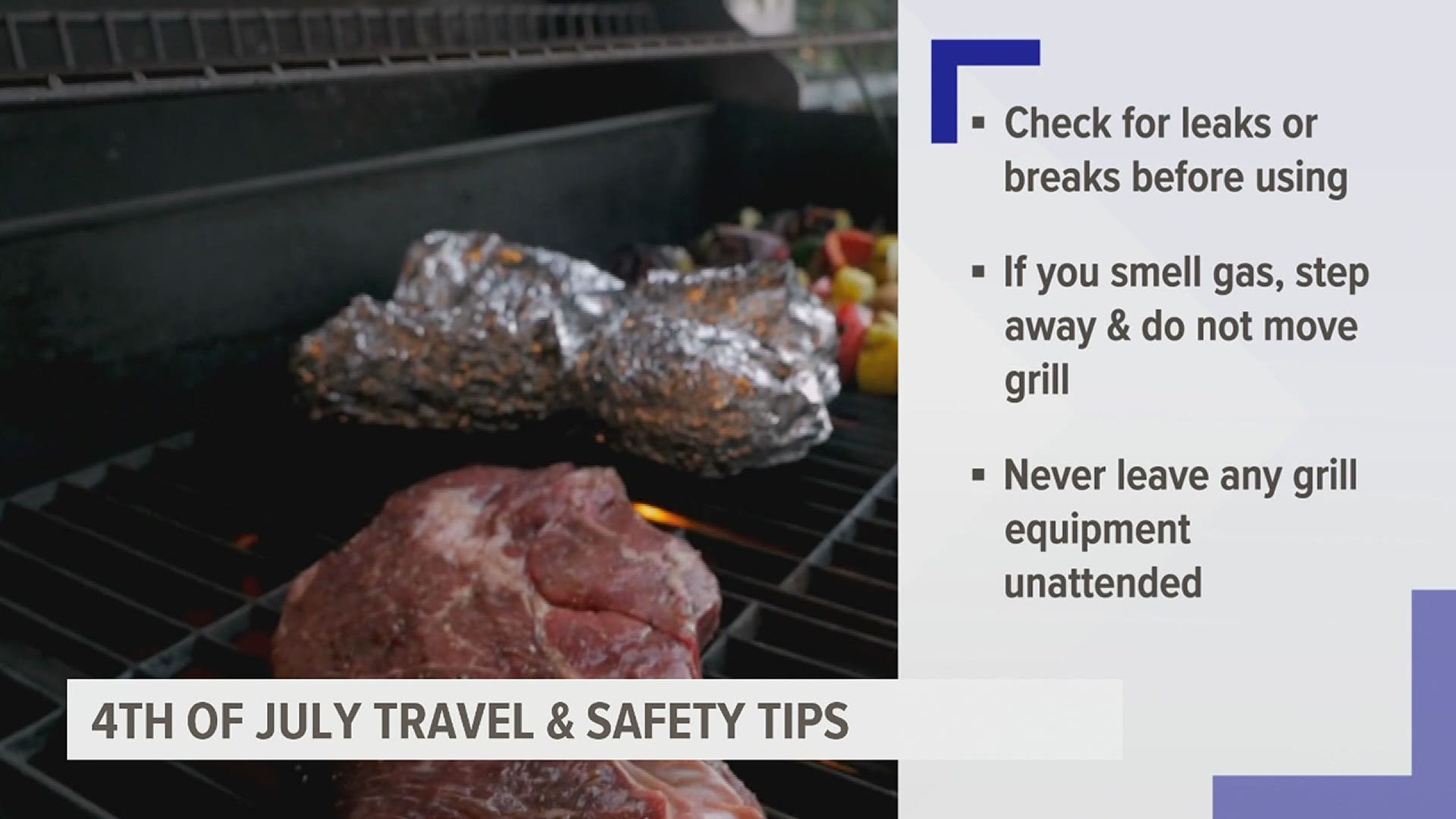 Stay safe this holiday weekend while grilling, driving and celebrating with friends.