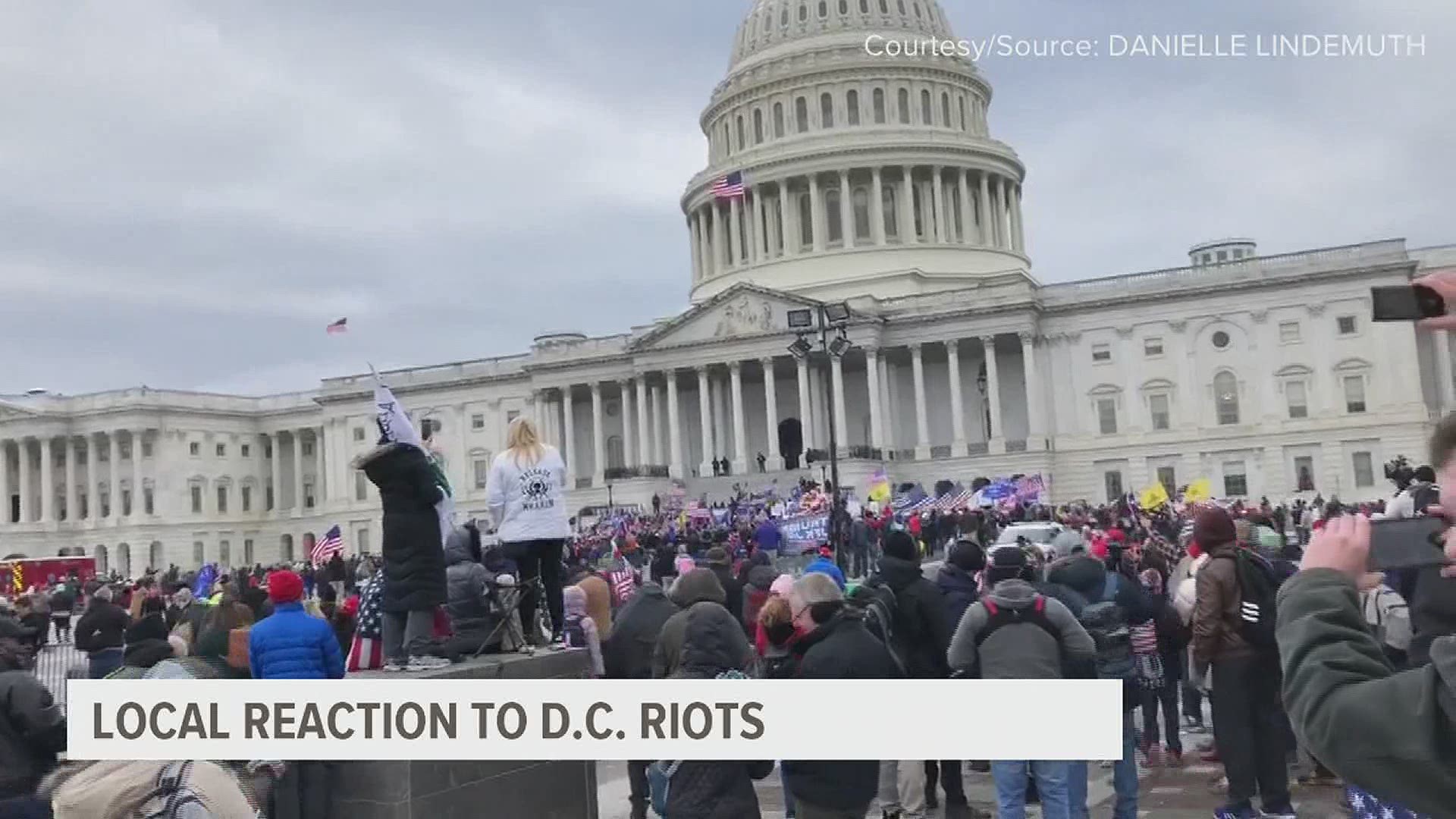 Any peaceful protest was largely overshadowed by the rioting inside the Capitol, which has been condemned by many state, national and international leaders.