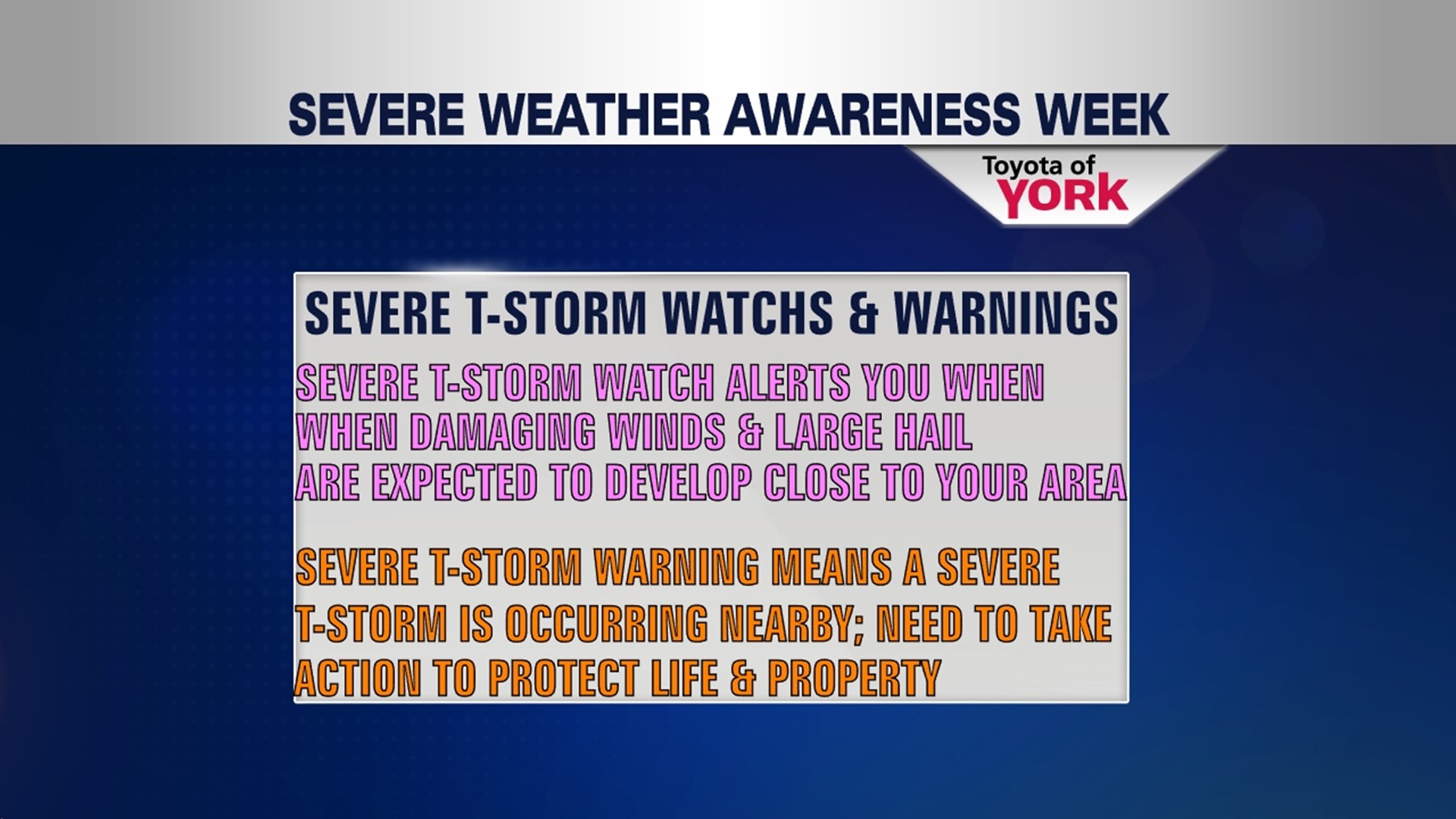SEVERE WEATHER AWARENESS WEEK CONTINUES | fox43.com