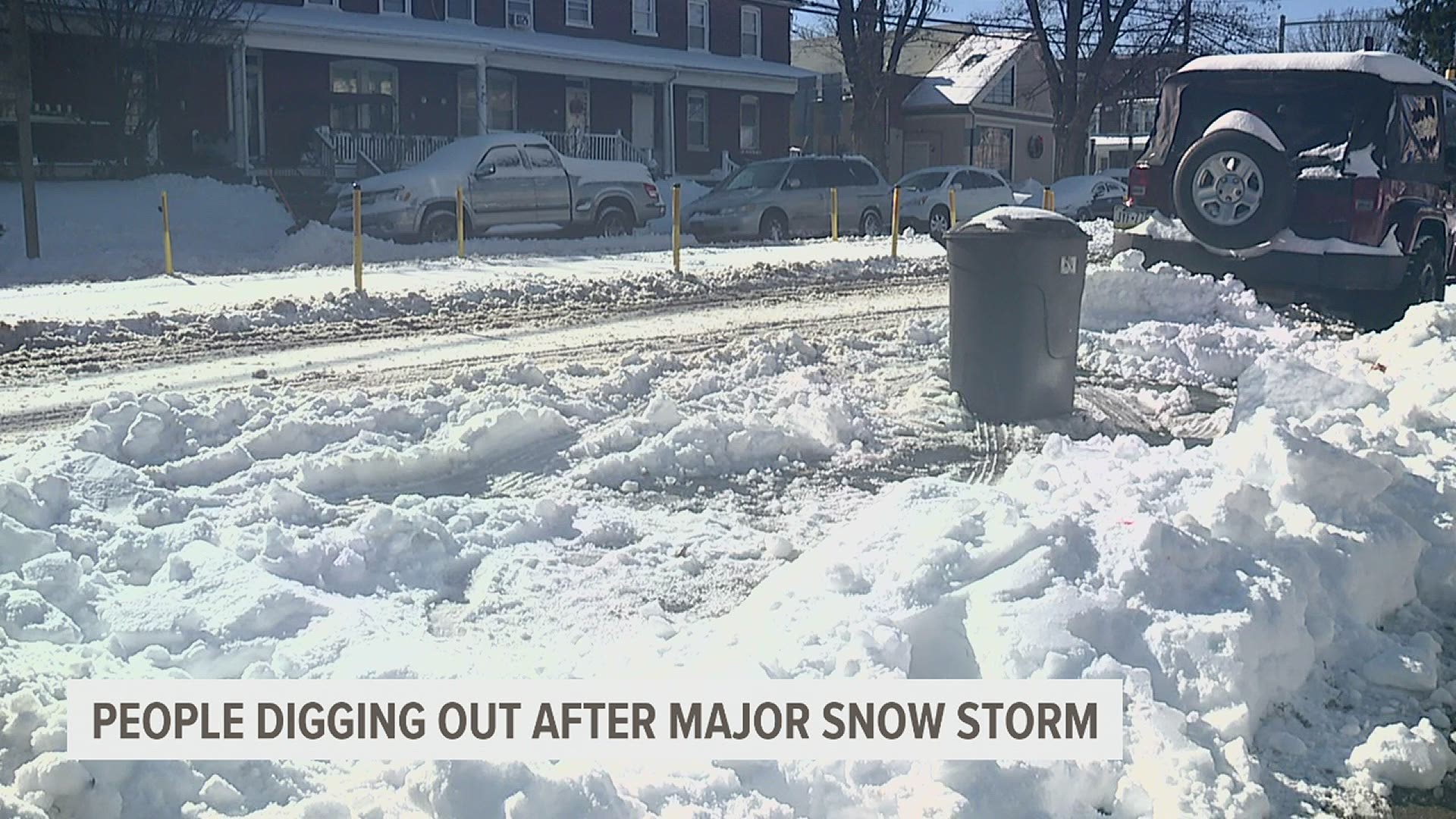 Thursday, the sound of snow blowers and shovels scraping filled the air in Lancaster. Some people say they like the snow; there just isn't enough space for it all.