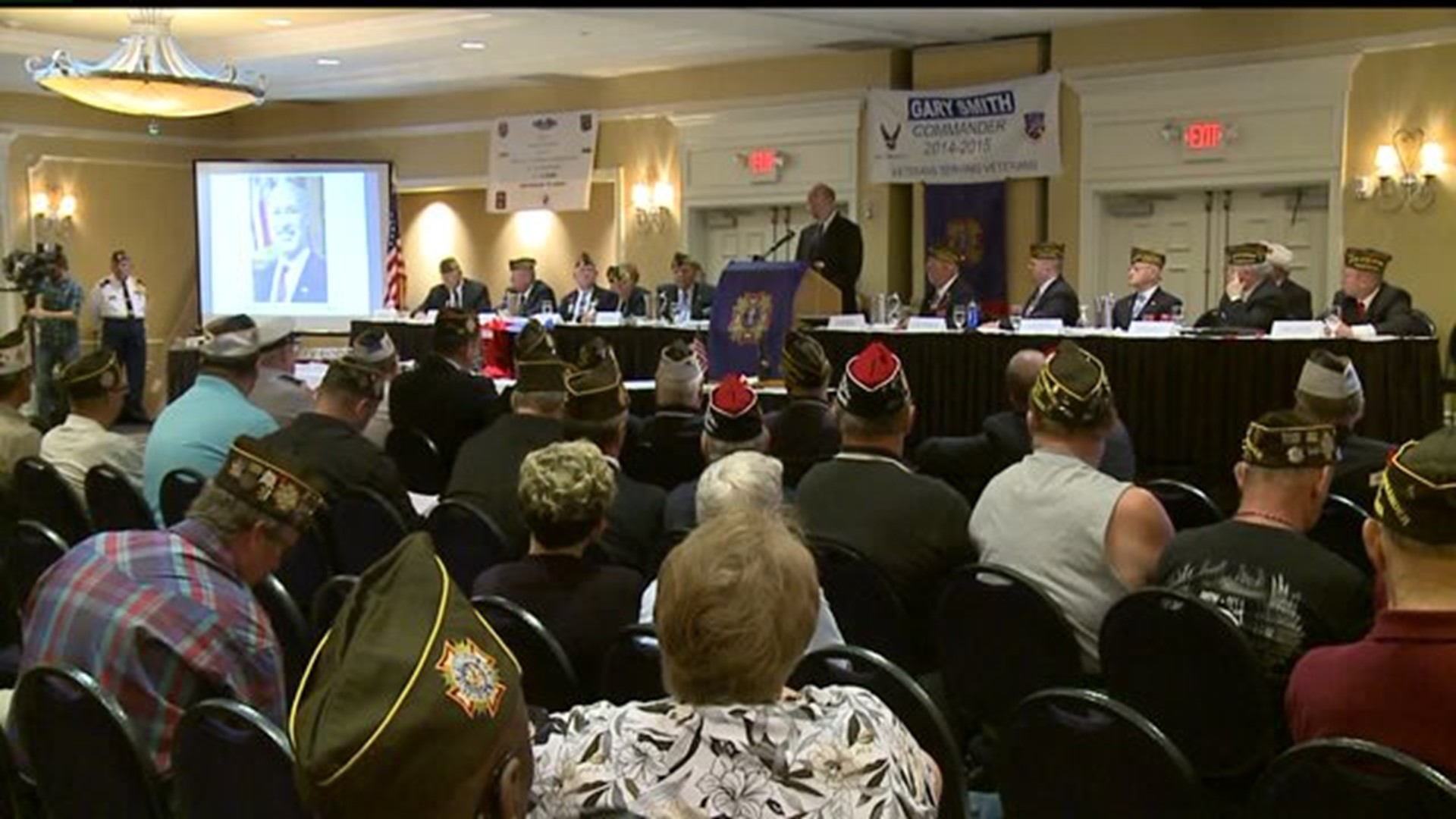 Gov. Wolf talks at PA VFW State Convention