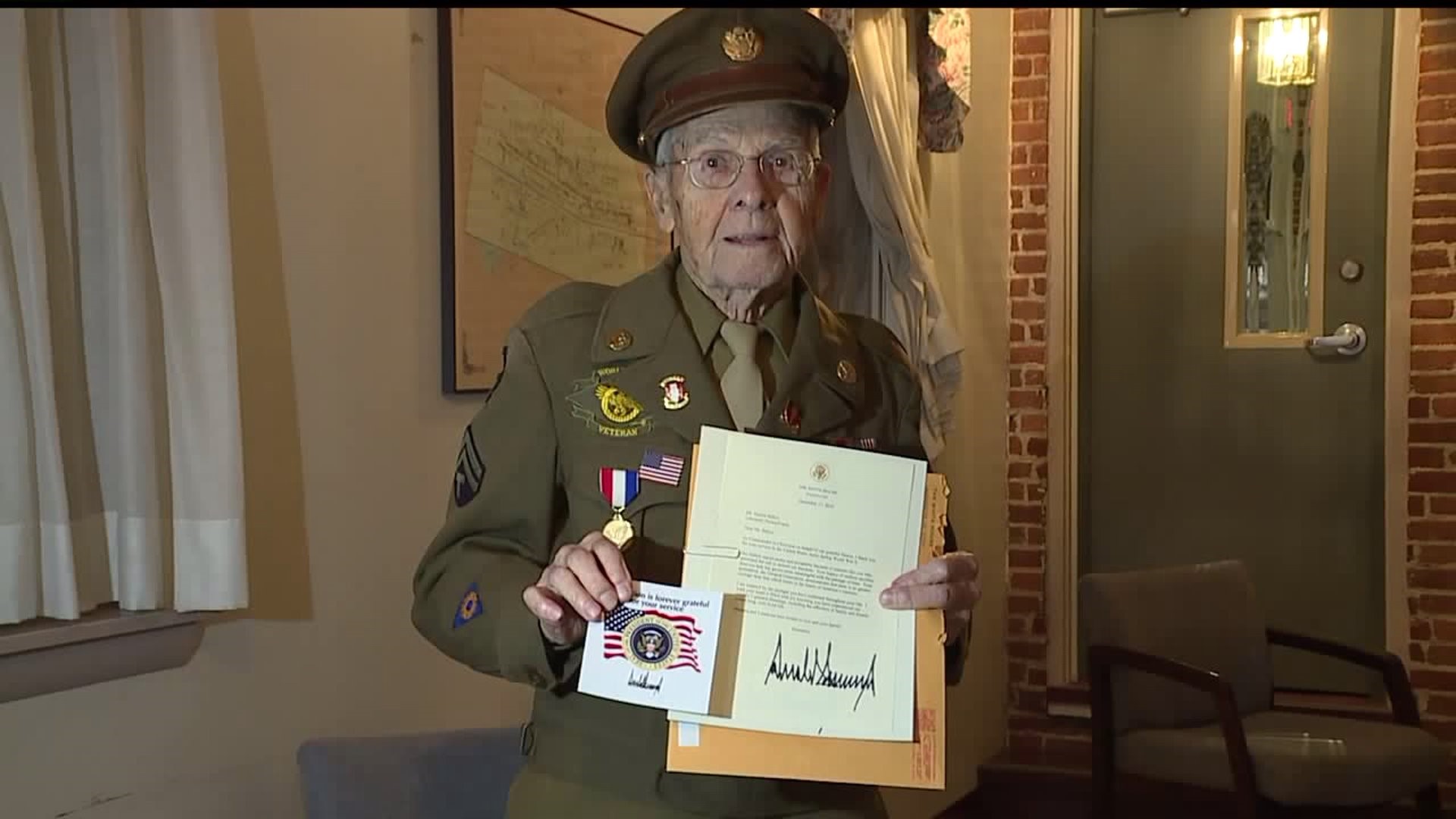 President Trump recognizing World War II hero from Lancaster
